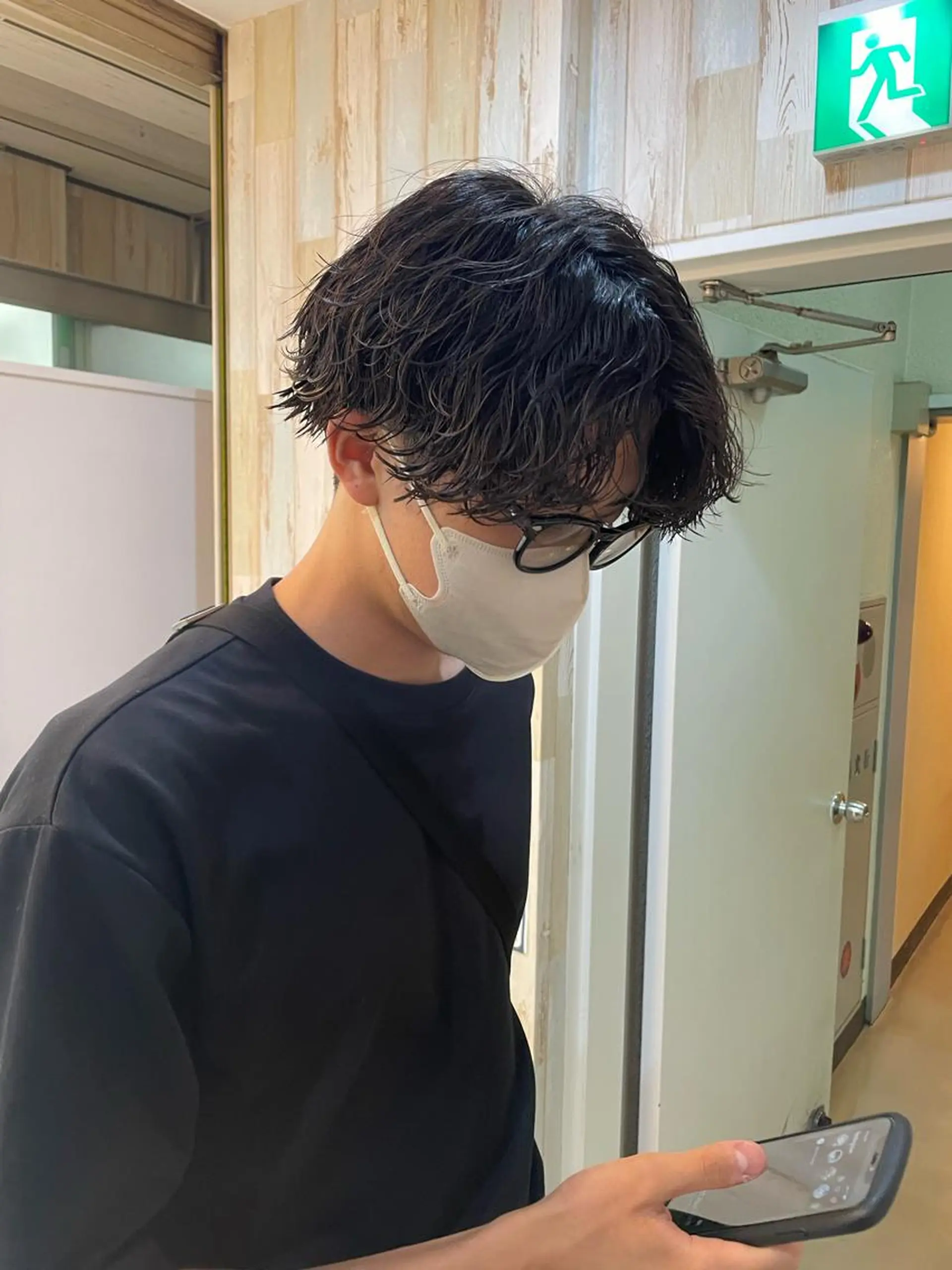パーマ メンズ マッシュ メンズパーマ メンズショート ツイストスパイラルパーマ 刈り上げ HIKARU副店長/ ✨️髪質改善のヘアスタイル
