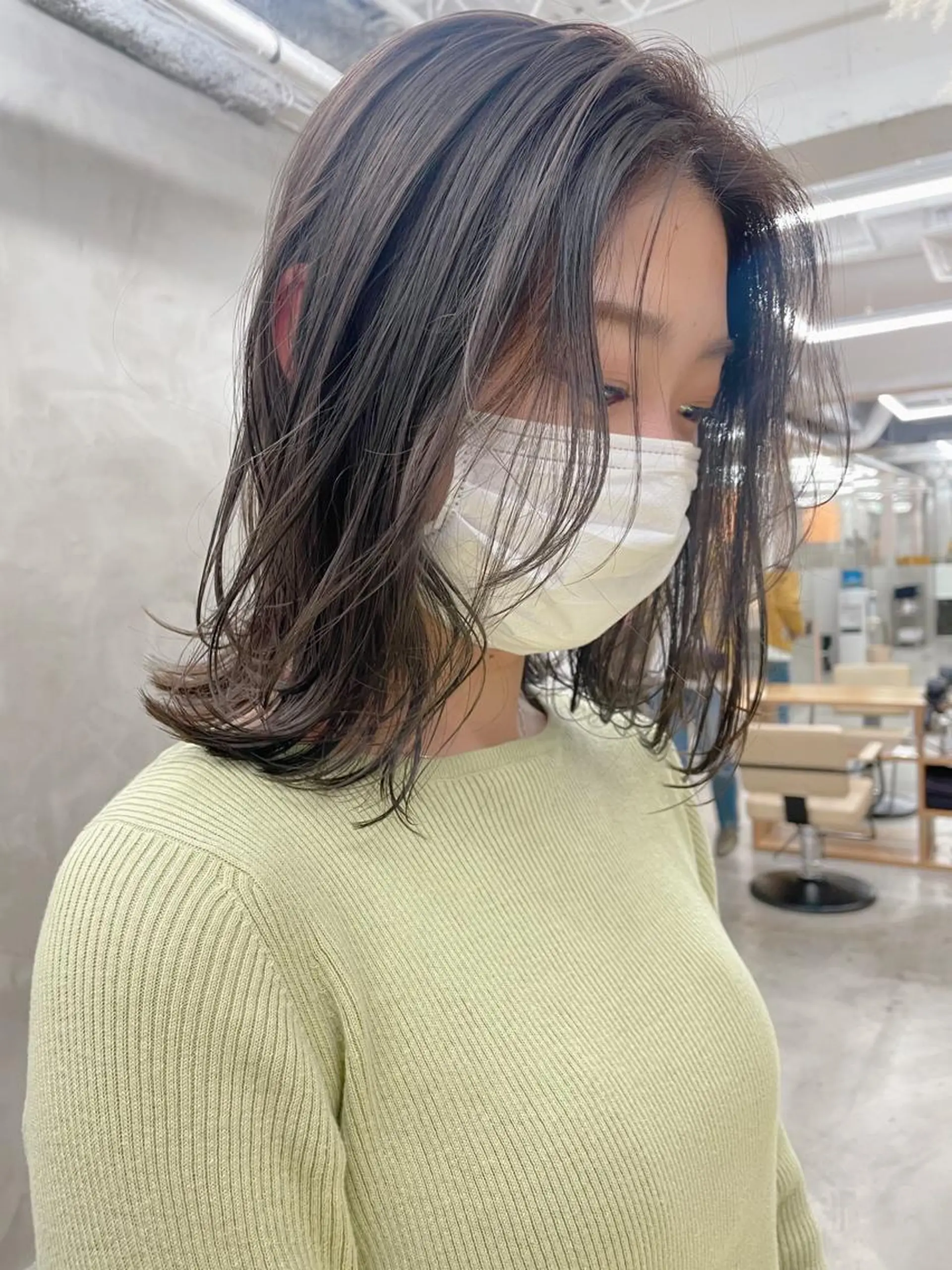 ミディアム カラー カット トリートメント yurika☁️ 似合わせ｜レイヤーのヘアスタイル