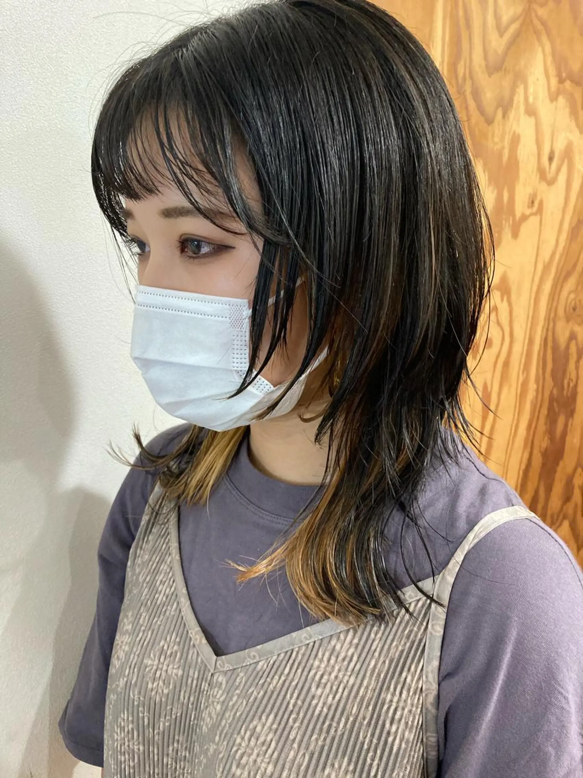セミロング カラー インナーカラー カット ヘアカラー トリートメント 🌸髪質改善特化🌸 店長　ゆうやのヘアスタイル