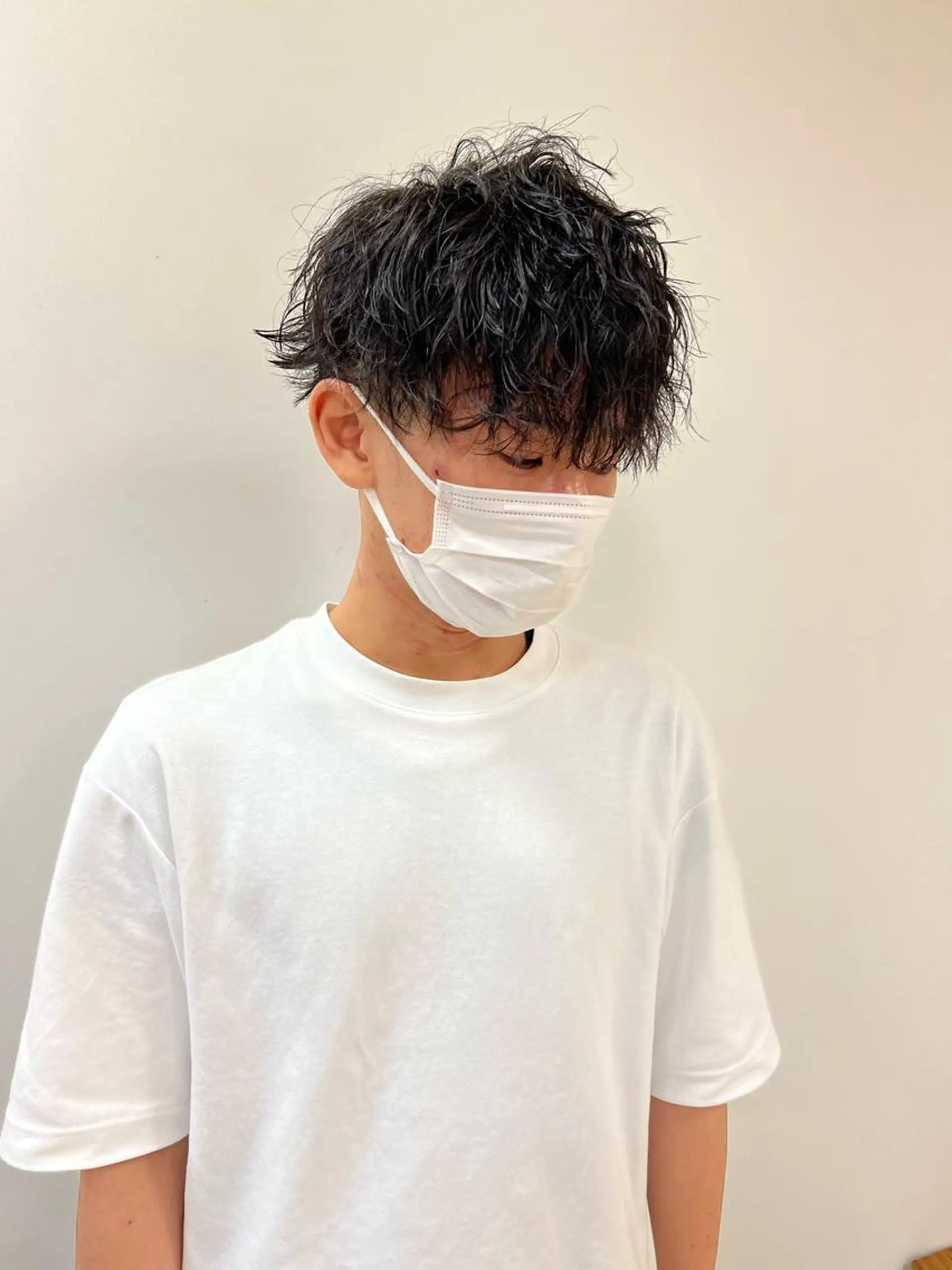 ショート パーマ カット ヘッドスパ ヘアセット ハイトーン/ウルフ /レイヤー/坂野幸伸のヘアスタイル