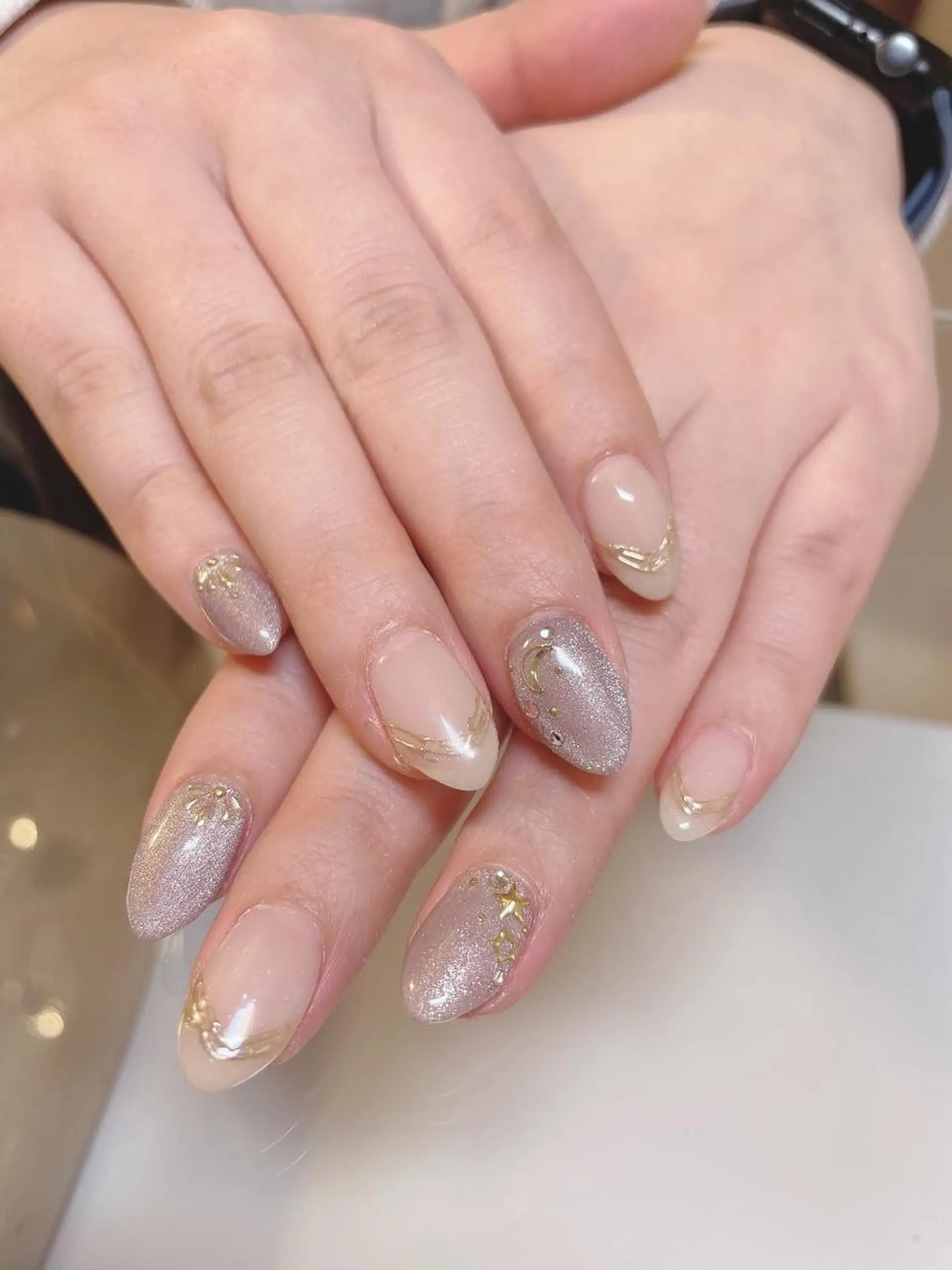 ネイル マグネットネイル ハンドネイル Nail room Lunaのネイルデザイン