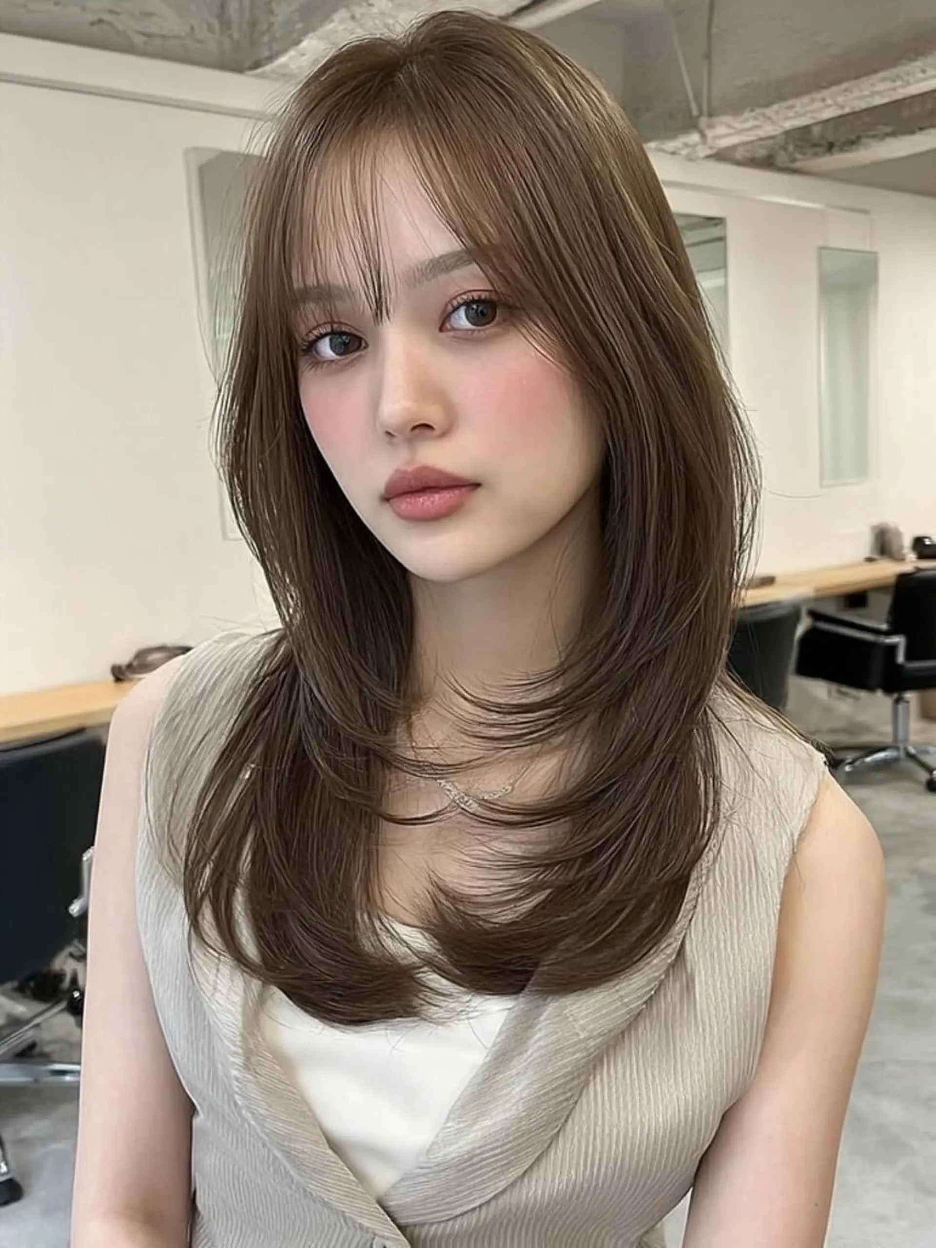 セミロング ボブ 外国人風カラー カット ヘアカラー トリートメント ♡ 𝐘𝐮𝐤𝐚♡のヘアスタイル