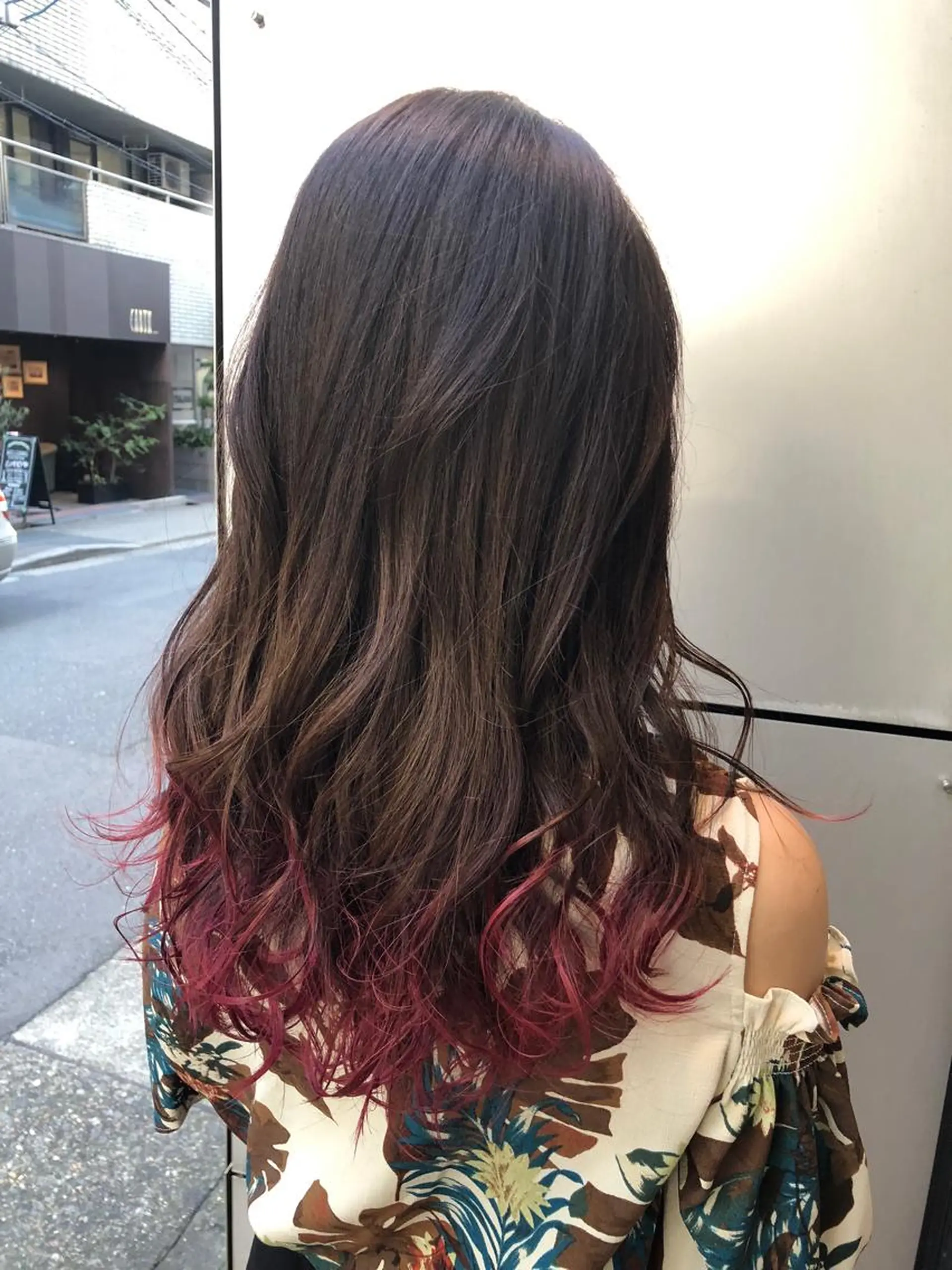 カラー ピンクカラー 安藤 明日翔のヘアスタイル