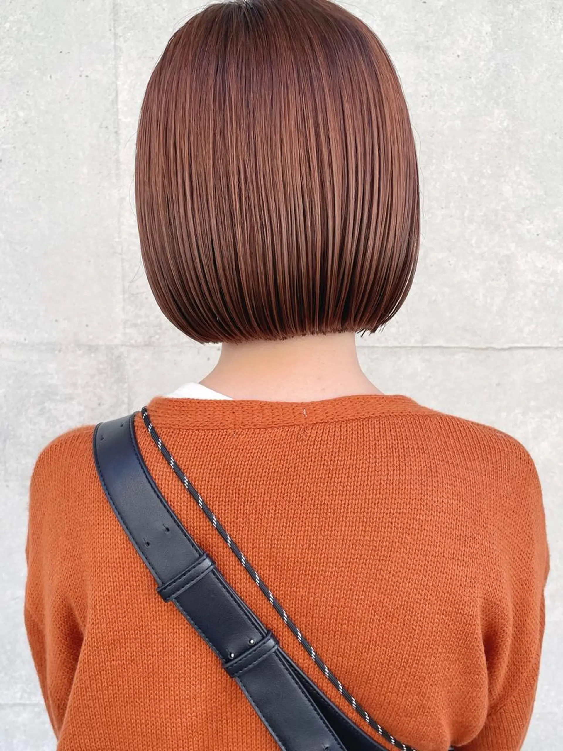 ショート オレンジブラウン ボブ カット ヘアカラー 【ボブ/個室サロン】 癒し空間mimuraのヘアスタイル