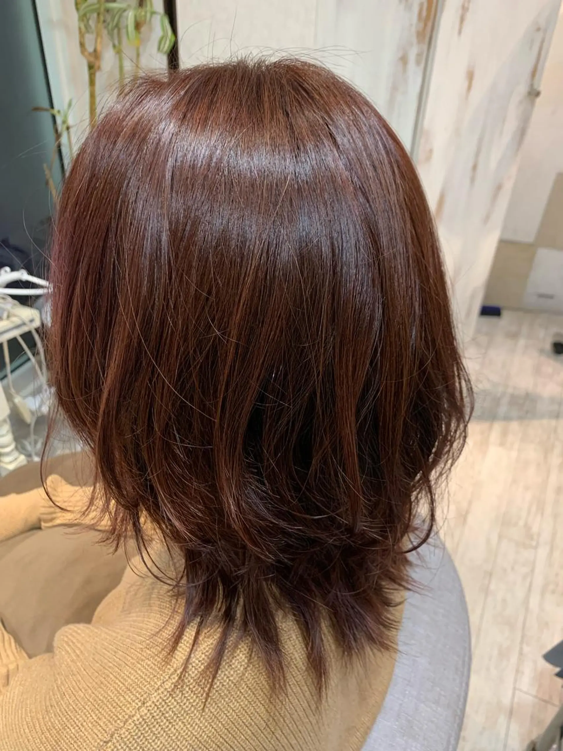 ミディアム カラー if所属・大崎if ほりはるかのヘアスタイル