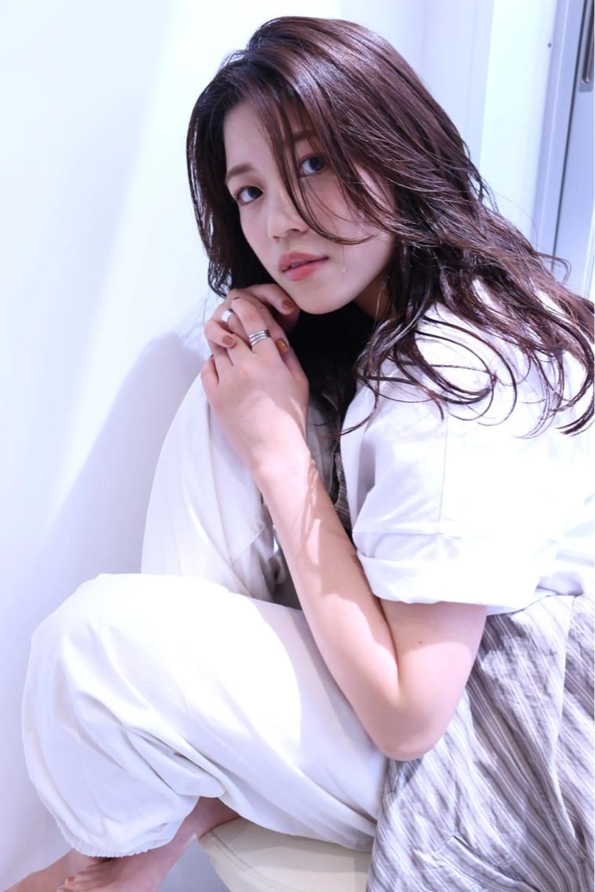 セミロング カット ヘアカラー トリートメント yukii所属・角岡 真帆のヘアスタイル