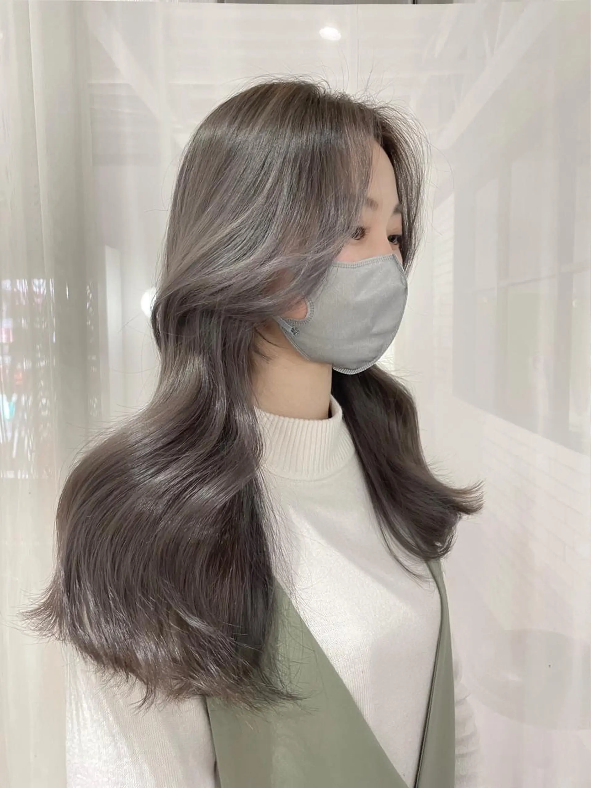 セミロング カラー 韓国風ヘア ワンホンヘア 韓国/レイヤー NOISM天王寺のヘアスタイル