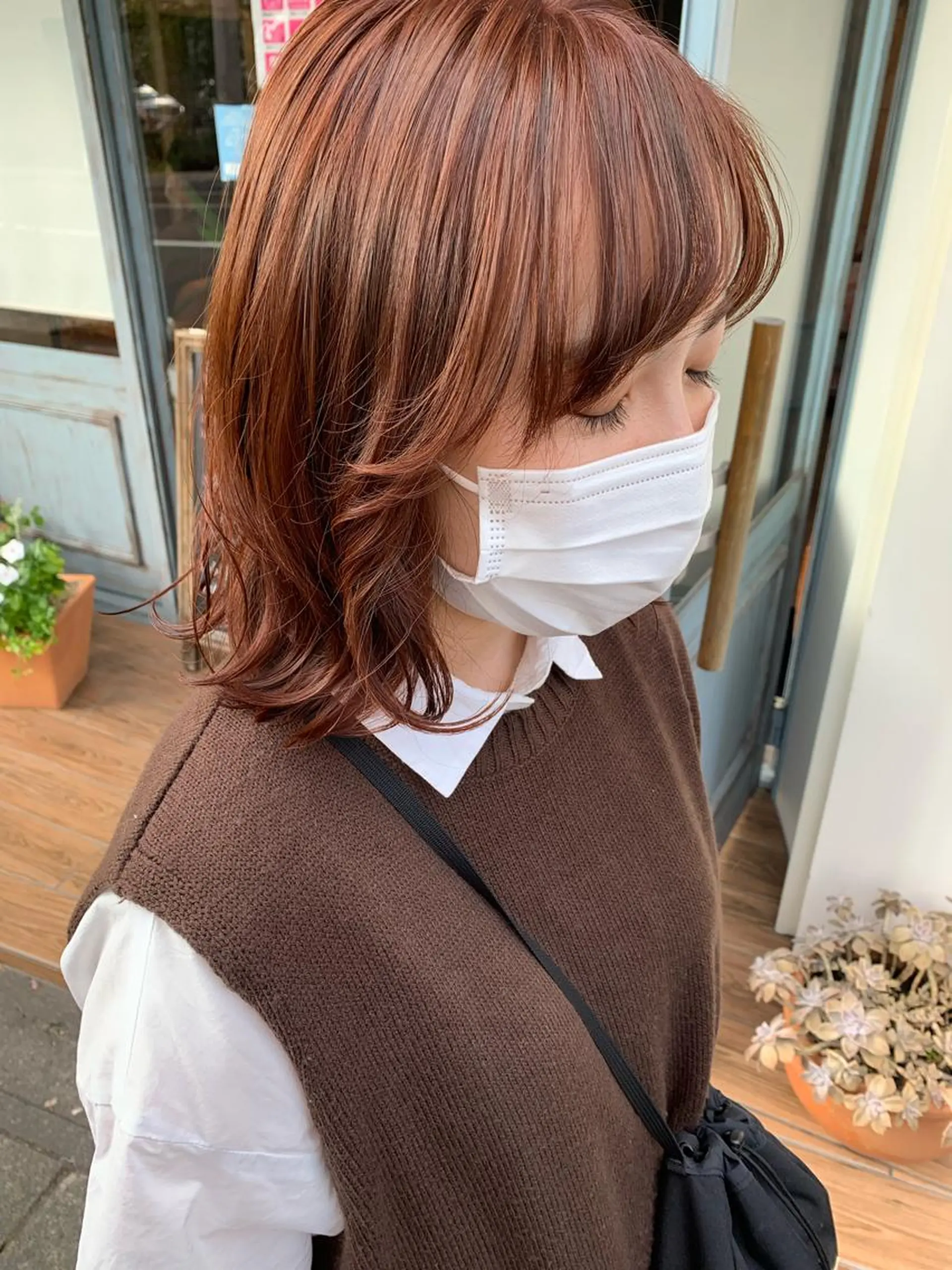 ミディアム ボブ カット トリートメント HARE 川崎晴佳のヘアスタイル