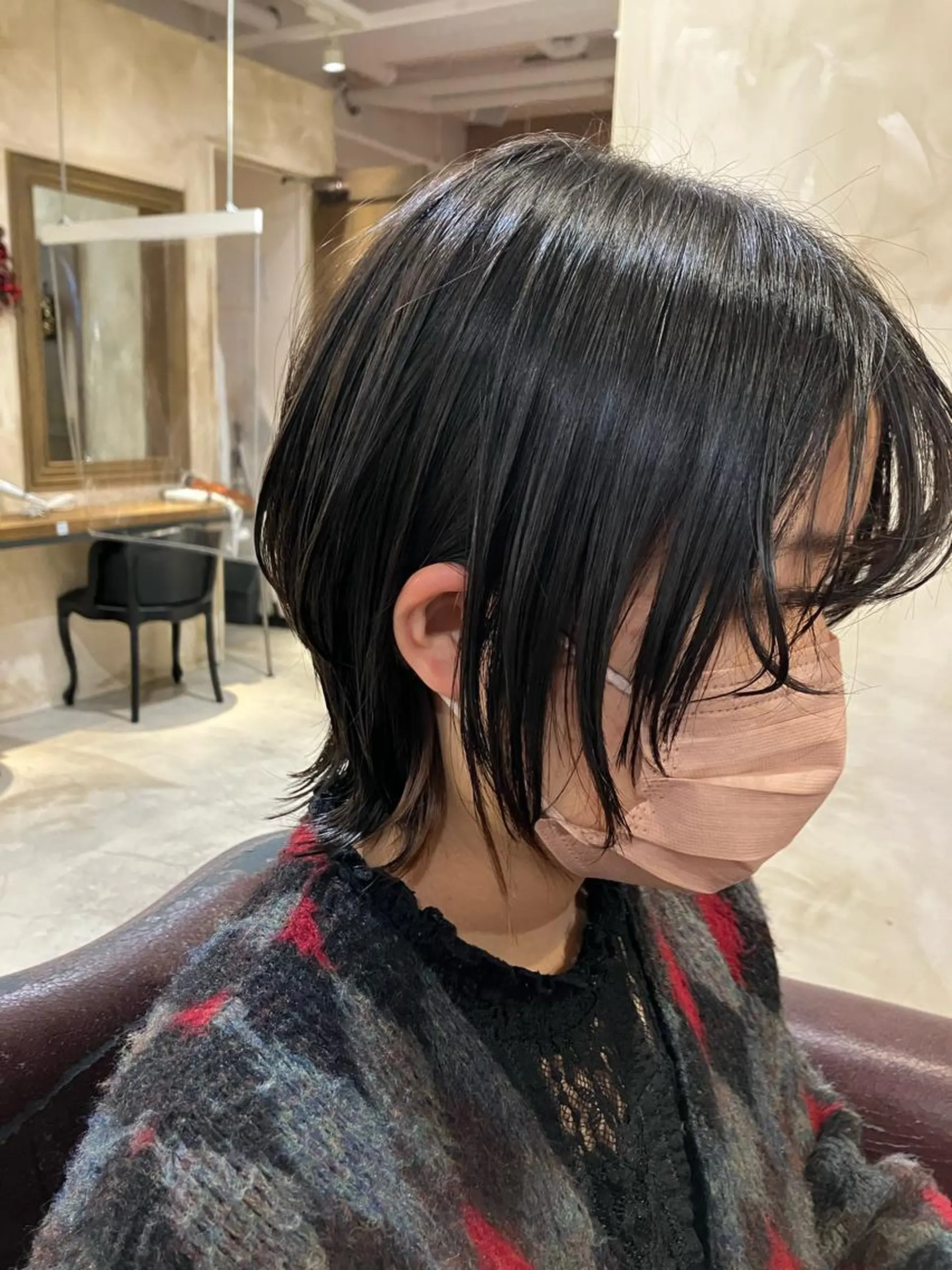 ショート カラー パーマ カット ニュアンスカラー／ メンズ🌙久住綾香のヘアスタイル