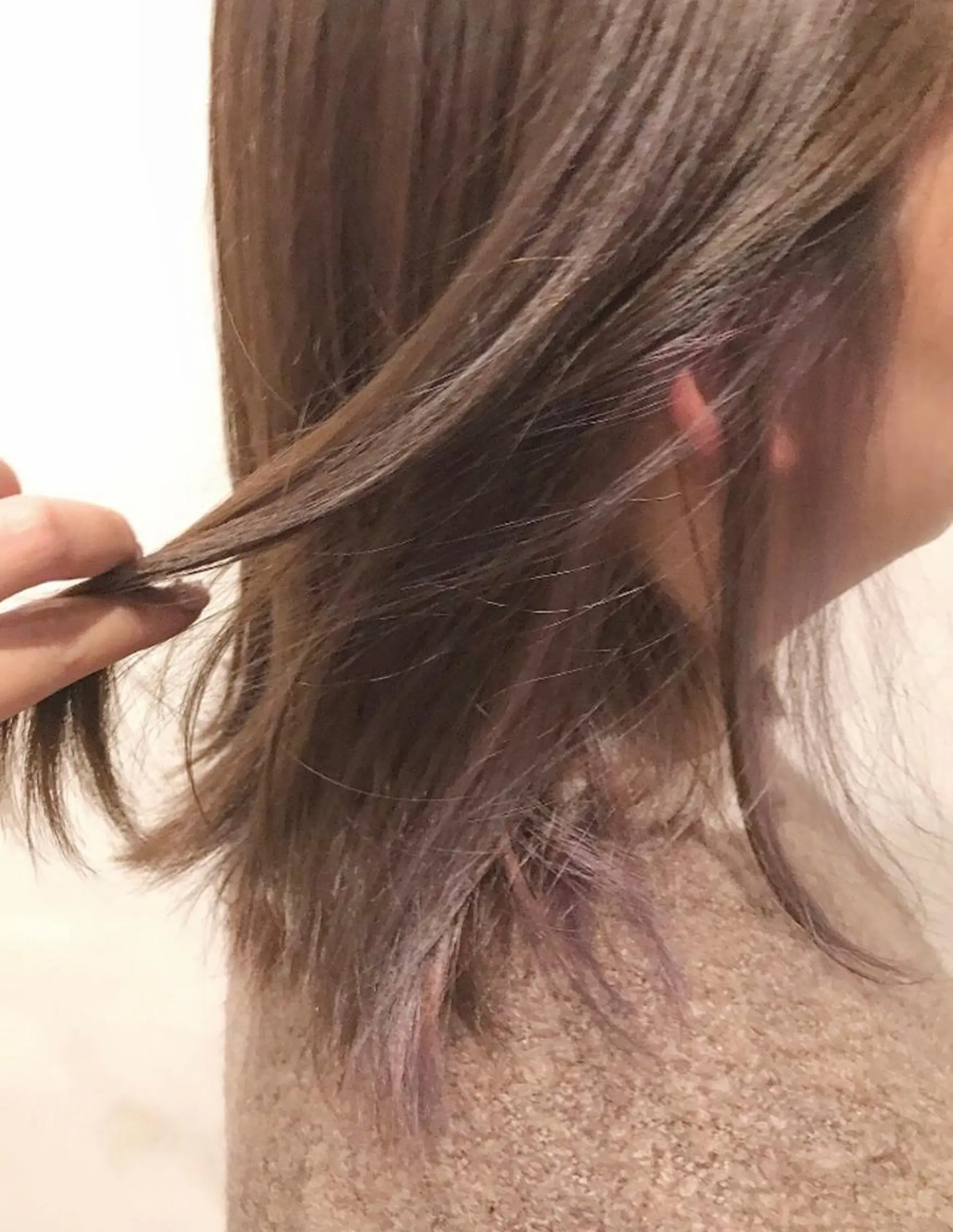 セミロング カラー イヤリングカラー ラベンダーカラー ピンクカラー ピンクラベンダー ≫  𝟓 ¹/₄所属・mayo 🐄🌈のヘアスタイル