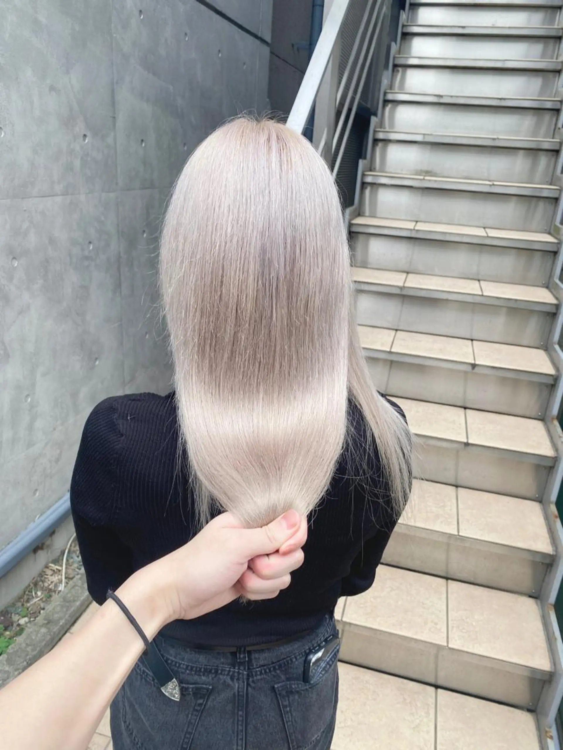 セミロング ヘアカラー トリートメント ❄️💛エクステ ブリーチ❄️yukiのヘアスタイル