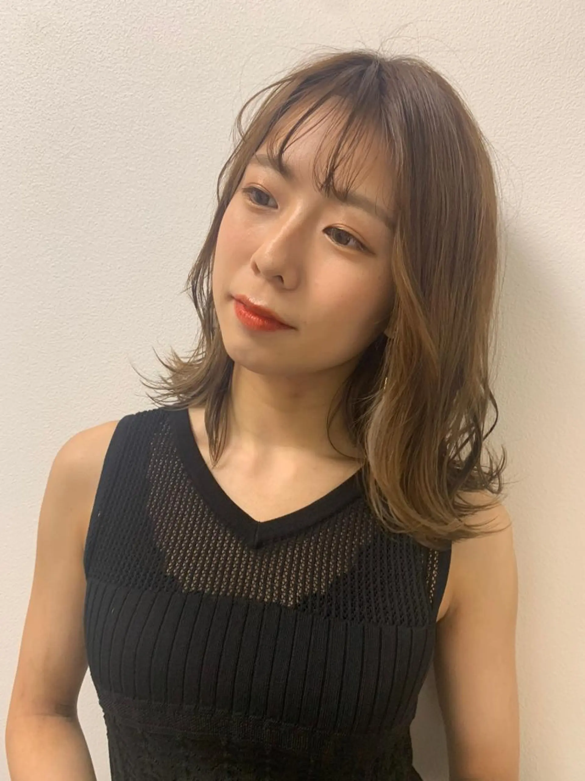 ミディアム カット トリートメント 高橋 誉幸のヘアスタイル