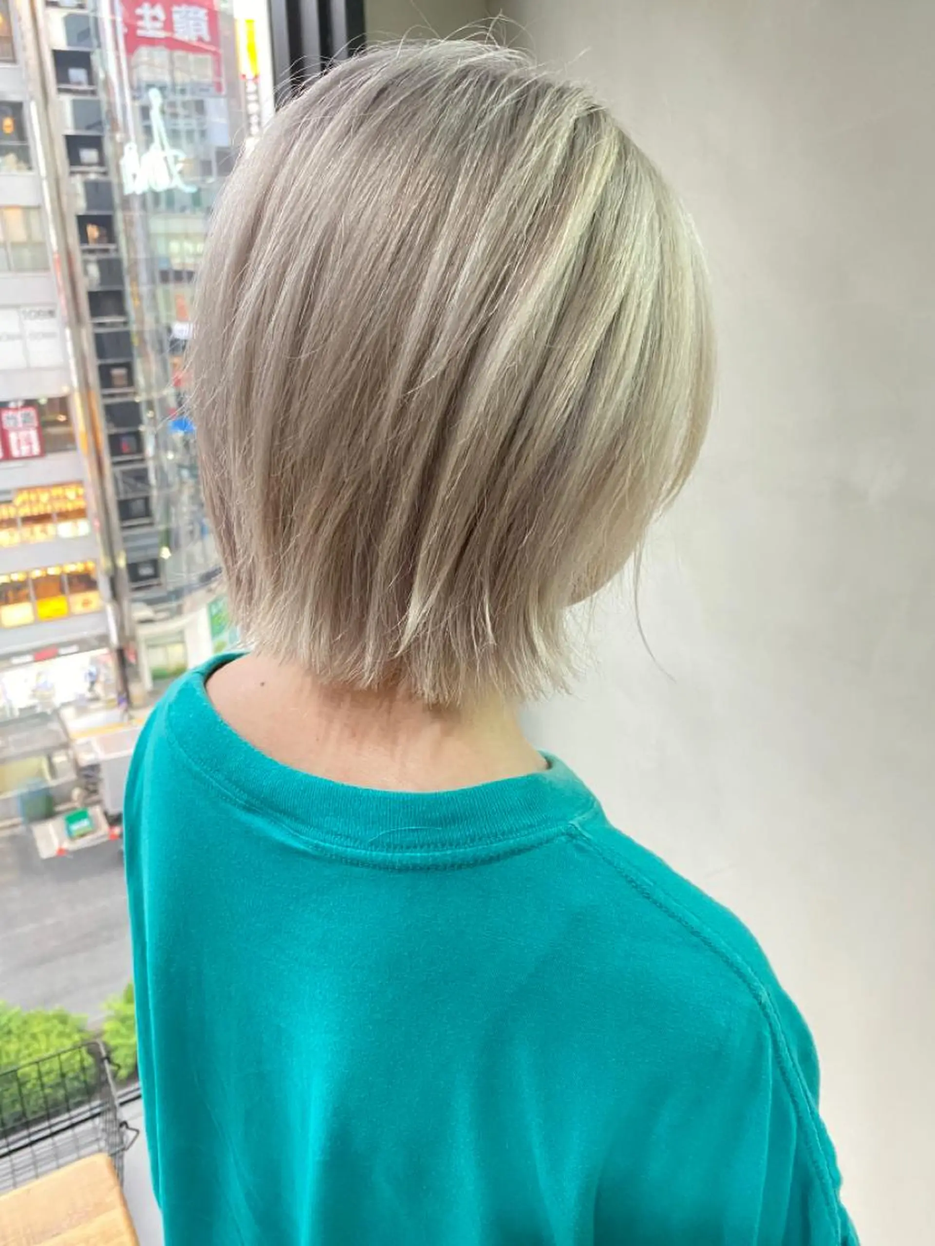 ミディアム カラー パーマ ヘアアレンジ メンズ キッズ ネイル マツエク・マツパ メンズブリーチ ベージュカラー ブリーチ ヘアカラー トリートメント ヘアセット 🌸グレージュ/ 艶髪🌸yutaのヘアスタイル