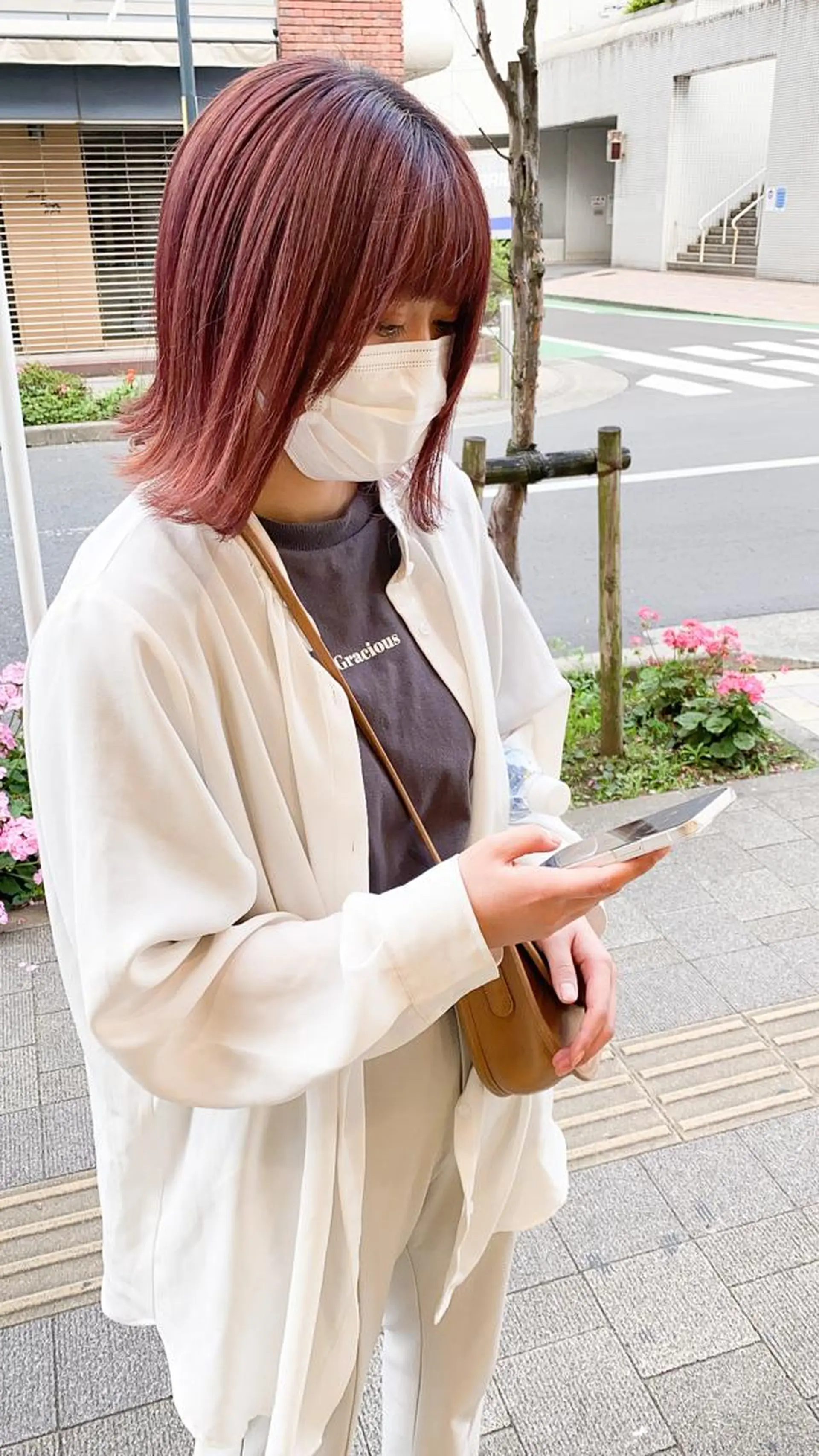 ショート カラー イルミナカラー ピンクカラー 韓国風デザイン 💐MIZUKI💐のヘアスタイル