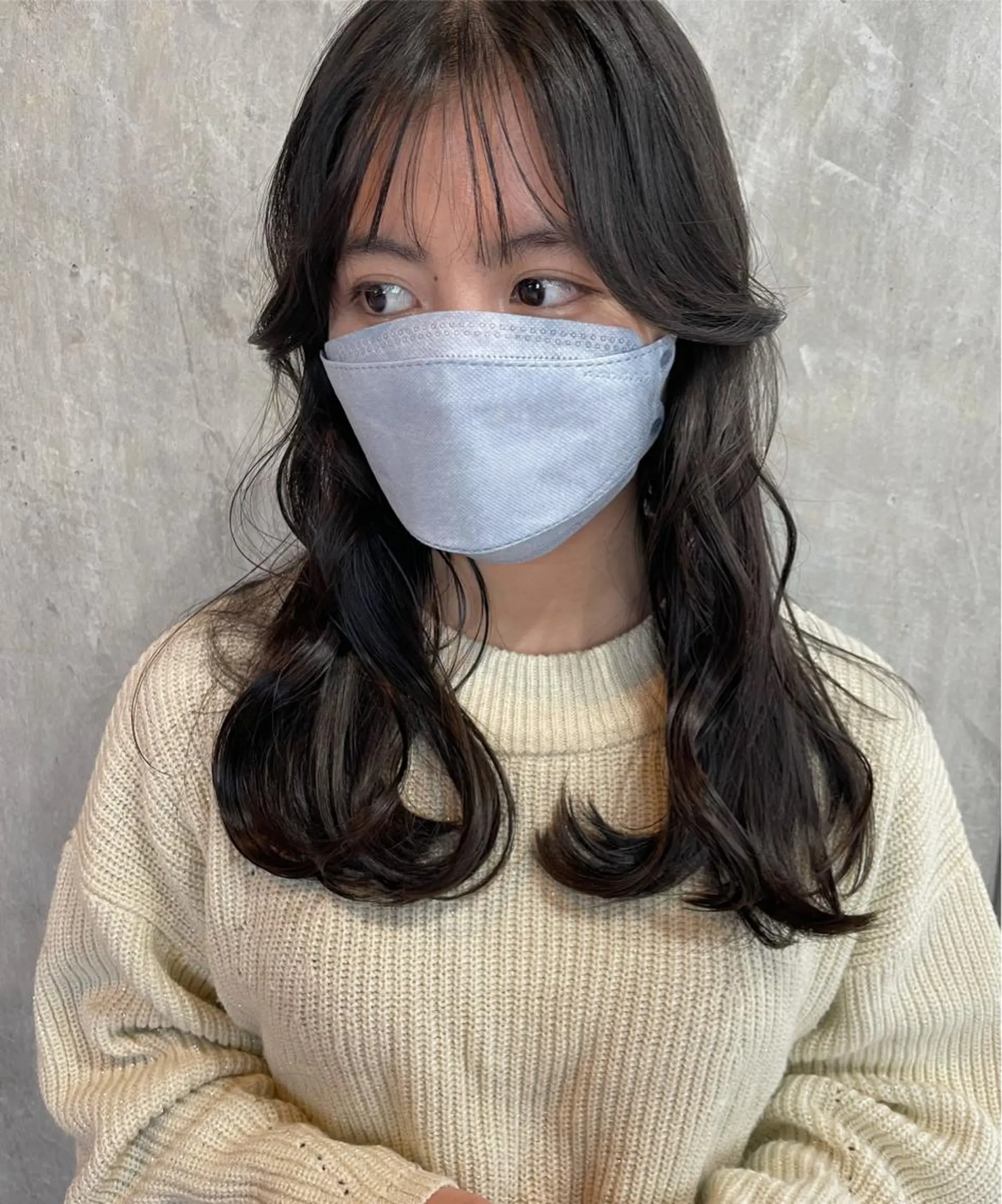 ロング カラー 顔まわりレイヤー 顔周りカット ヨシンモリ 韓国風ヘア レイヤーカット risako🇰🇷 韓国ヘア/レイヤーのヘアスタイル