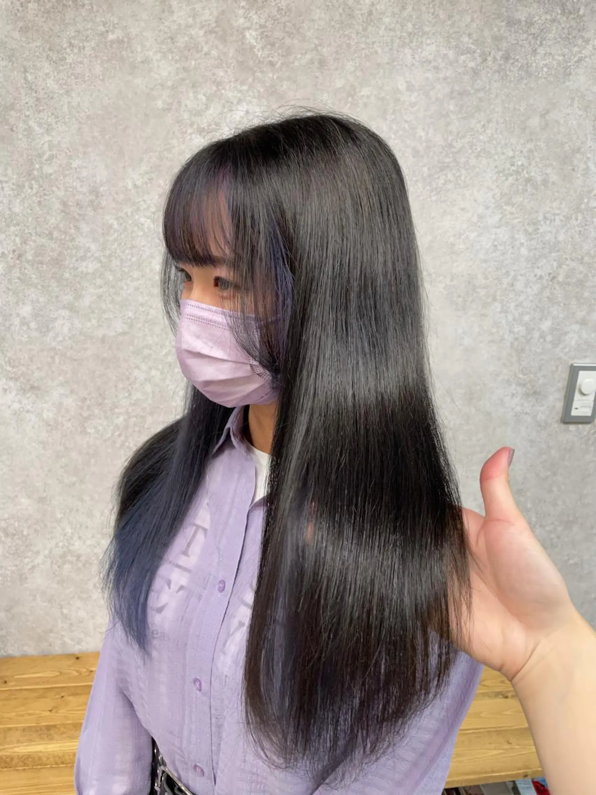 ロング カラー ミストバング ブリーチ  フェイスフレーミング 🫧ヒシダアキ /taboo🫧のヘアスタイル