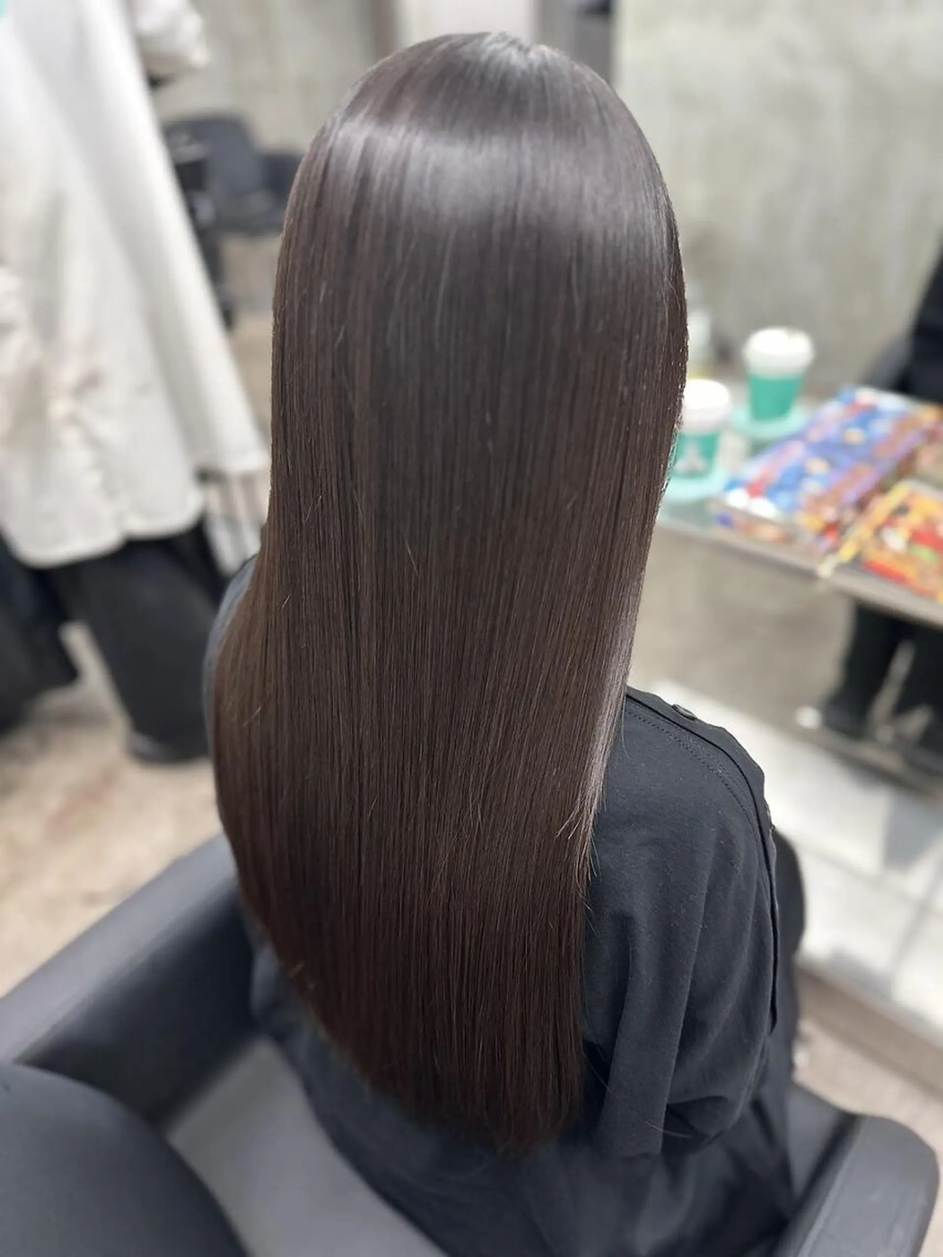 ロング カット ヘアカラー 縮毛矯正 トリートメント 💚Forest Mirror💚のヘアスタイル