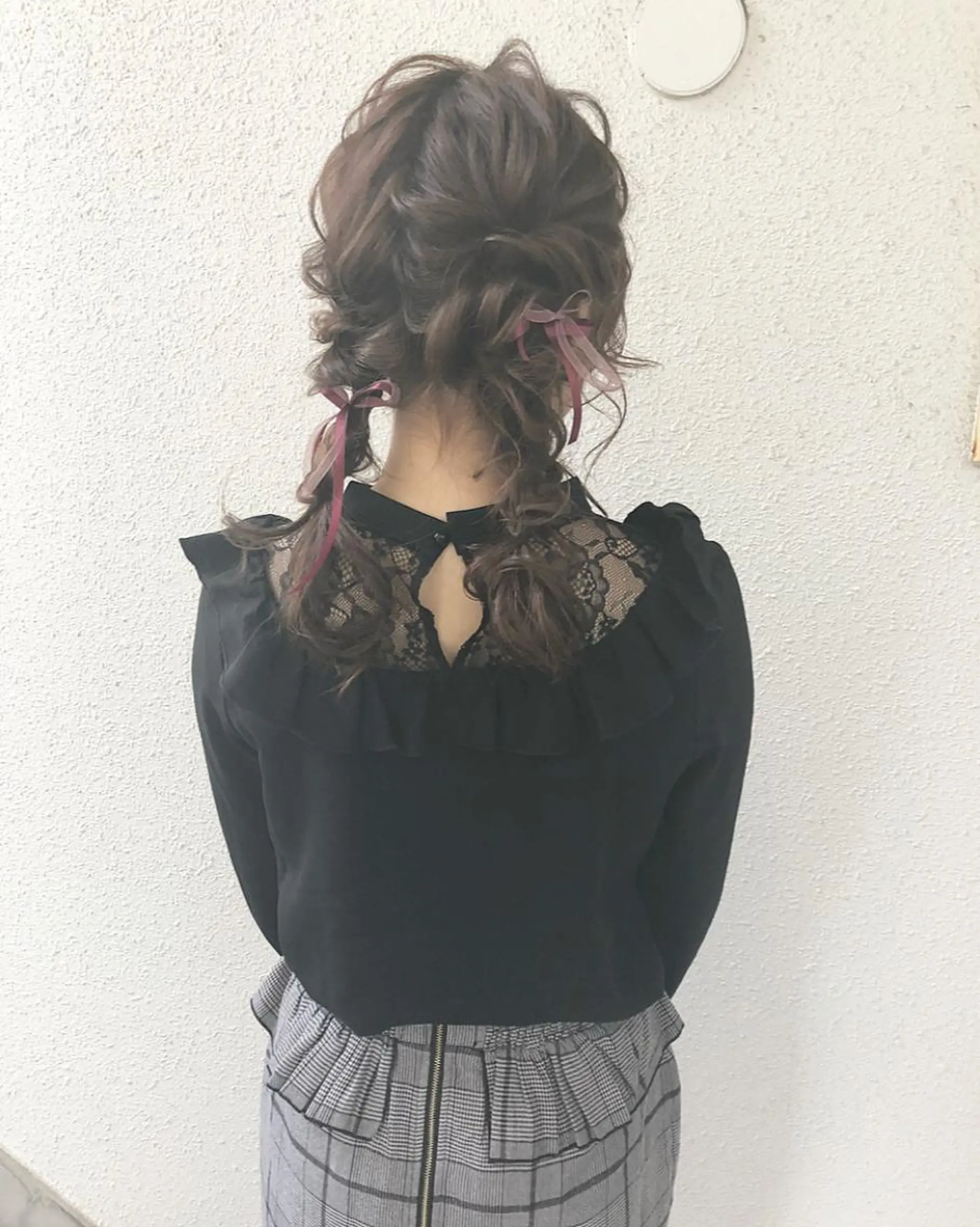 セミロング カラー ヘアアレンジ 簡単アレンジ autre所属・大久保 ひでなりのヘアスタイル
