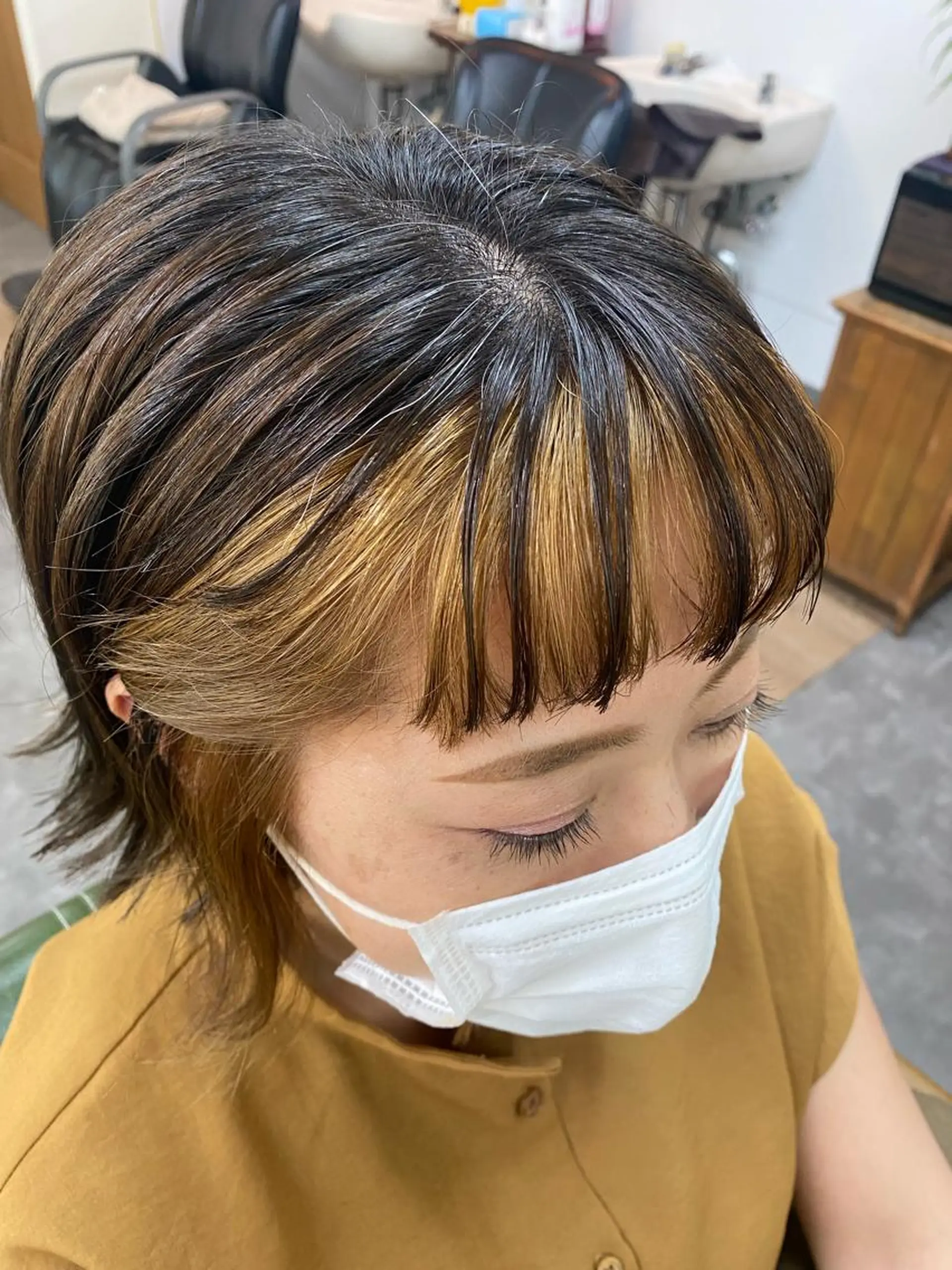 ショート 顔周りカット 永沼 真依のヘアスタイル