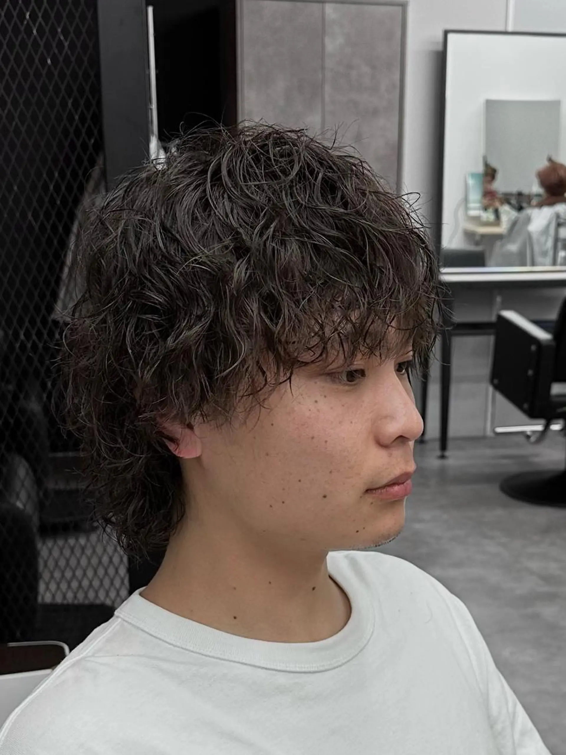 メンズ マッシュ パーマ Men's hair salon　FIRST所属・釜谷 健二郎のヘアスタイル