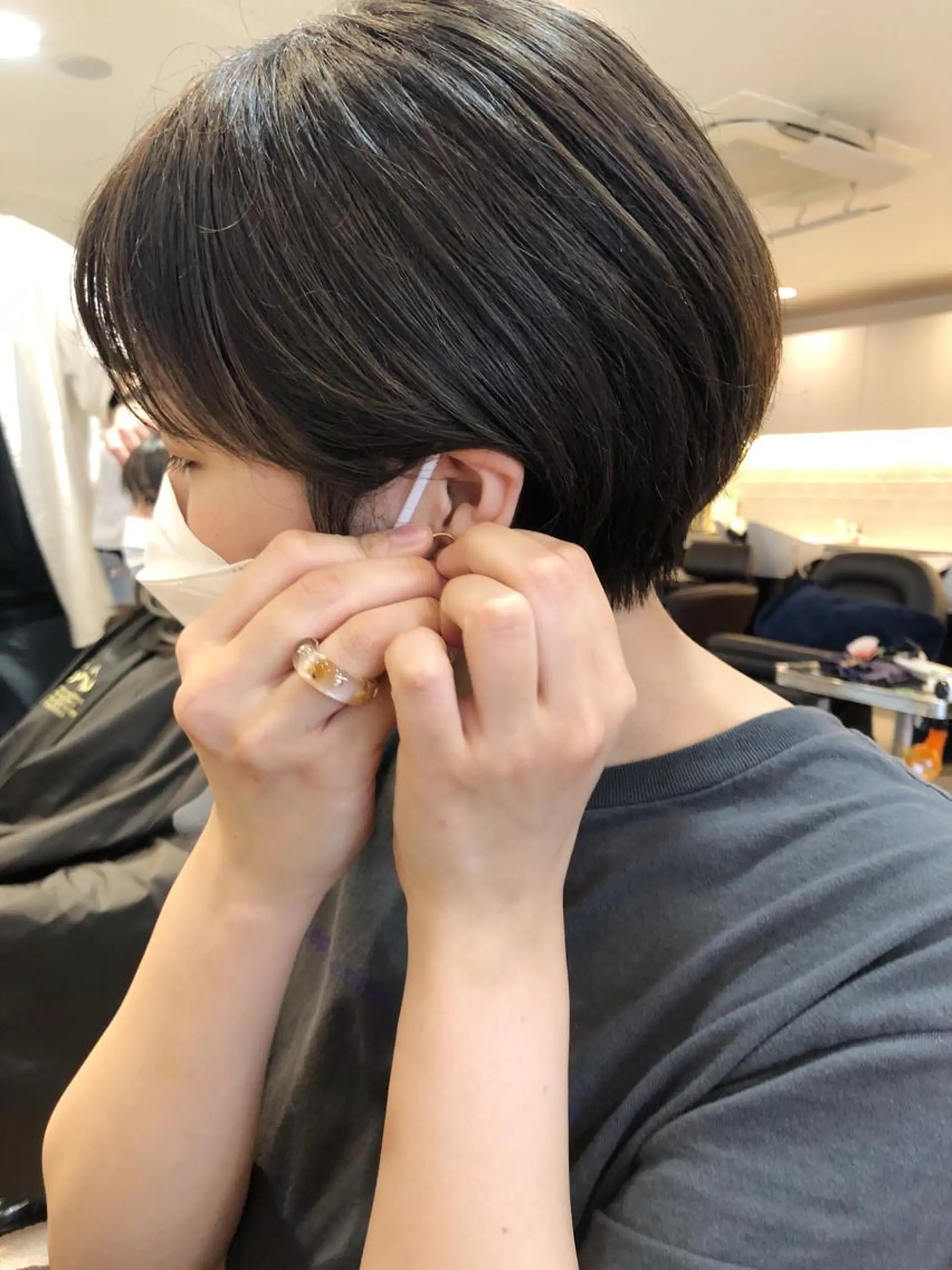 ショート カラー ショートヘア カット ヘアカラー ウルフ、ボブ美容師 今井のヘアスタイル
