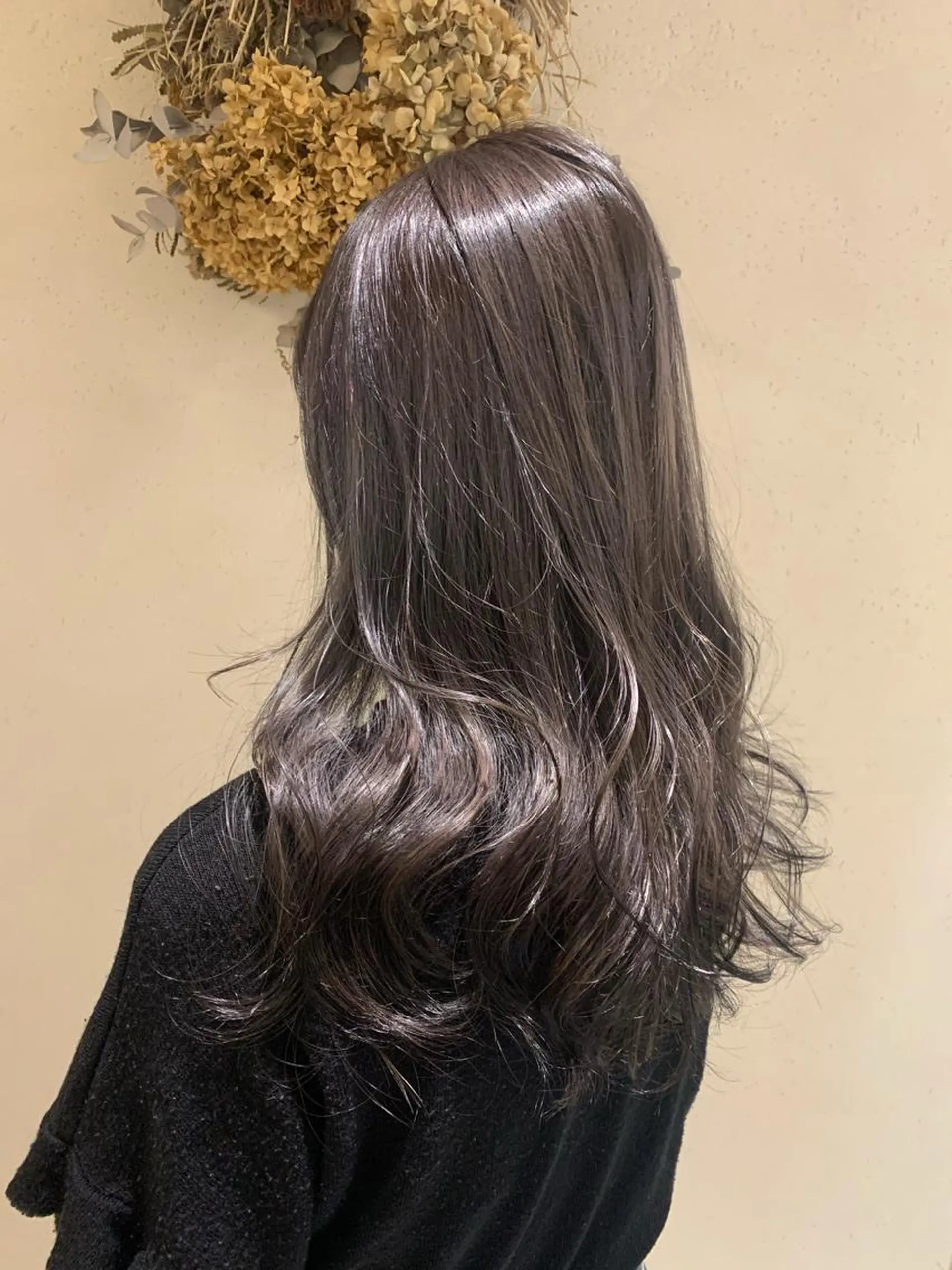 ロング カラー 透明感カラー グレージュ オリーブグレージュ オリーブグレー Blue 髪質改善 💎松藤 莉奈のヘアスタイル