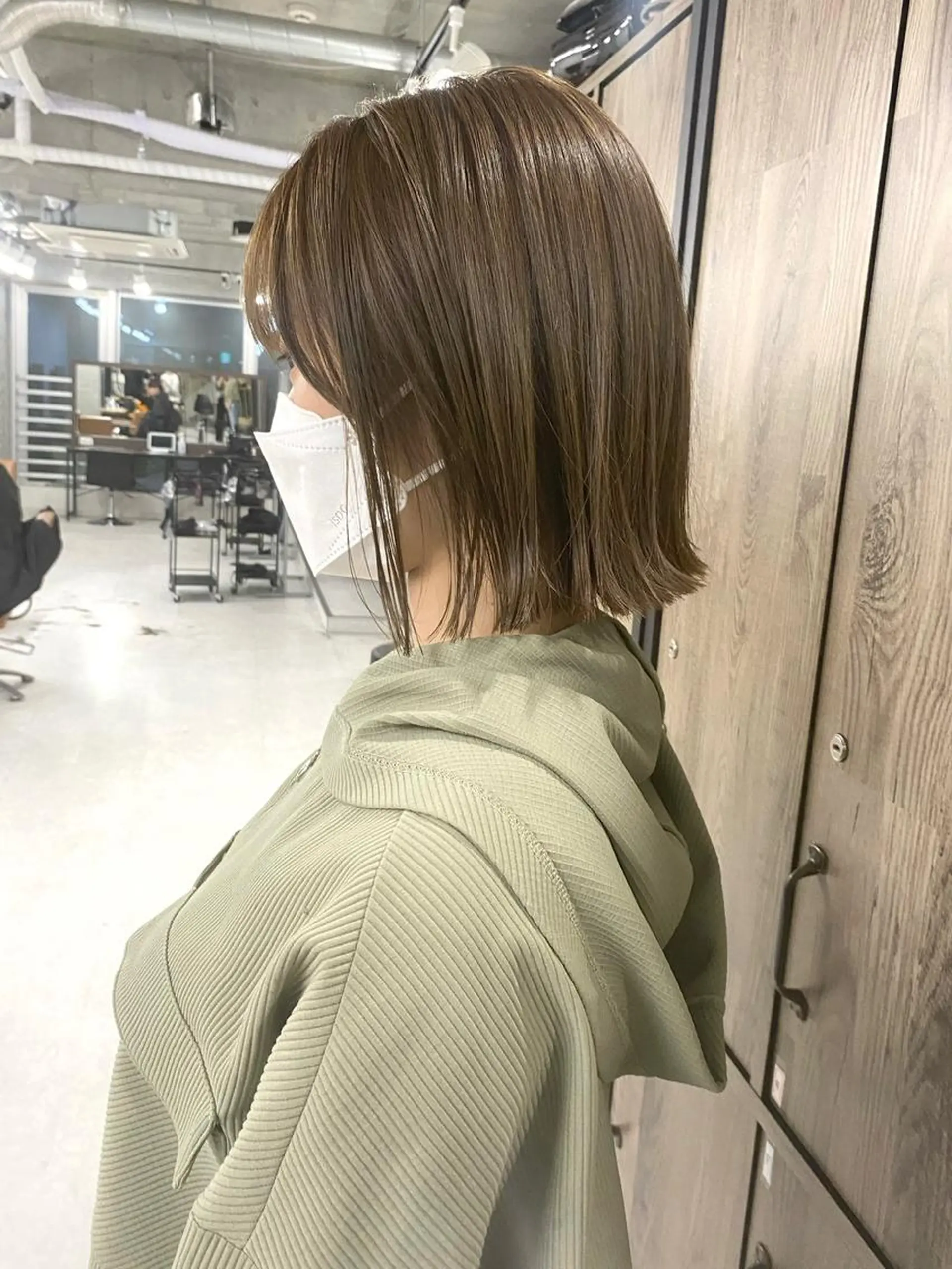 セミロング カラー ヘアアレンジ ブリーチ ケアブリーチ ダブルカラー ハイライトカラー イルミナカラー ヘアカラー トリートメント ヘアセット 🌷FUKA🌷 まろやかハイトーンのヘアスタイル
