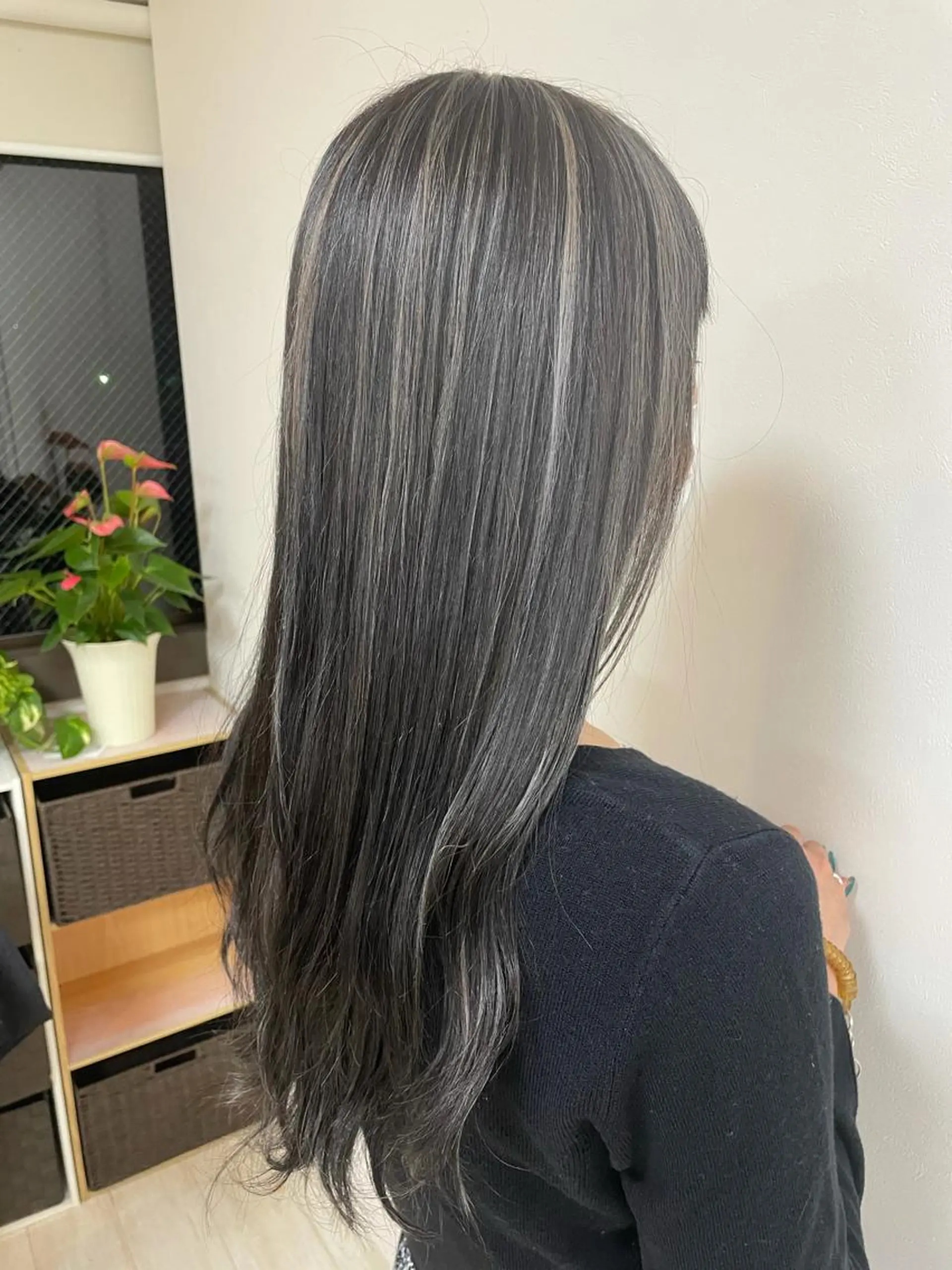 カラー ハイライトカラー Chere rosso所属・✨頭身浴無料 -chere-金剛店のヘアスタイル