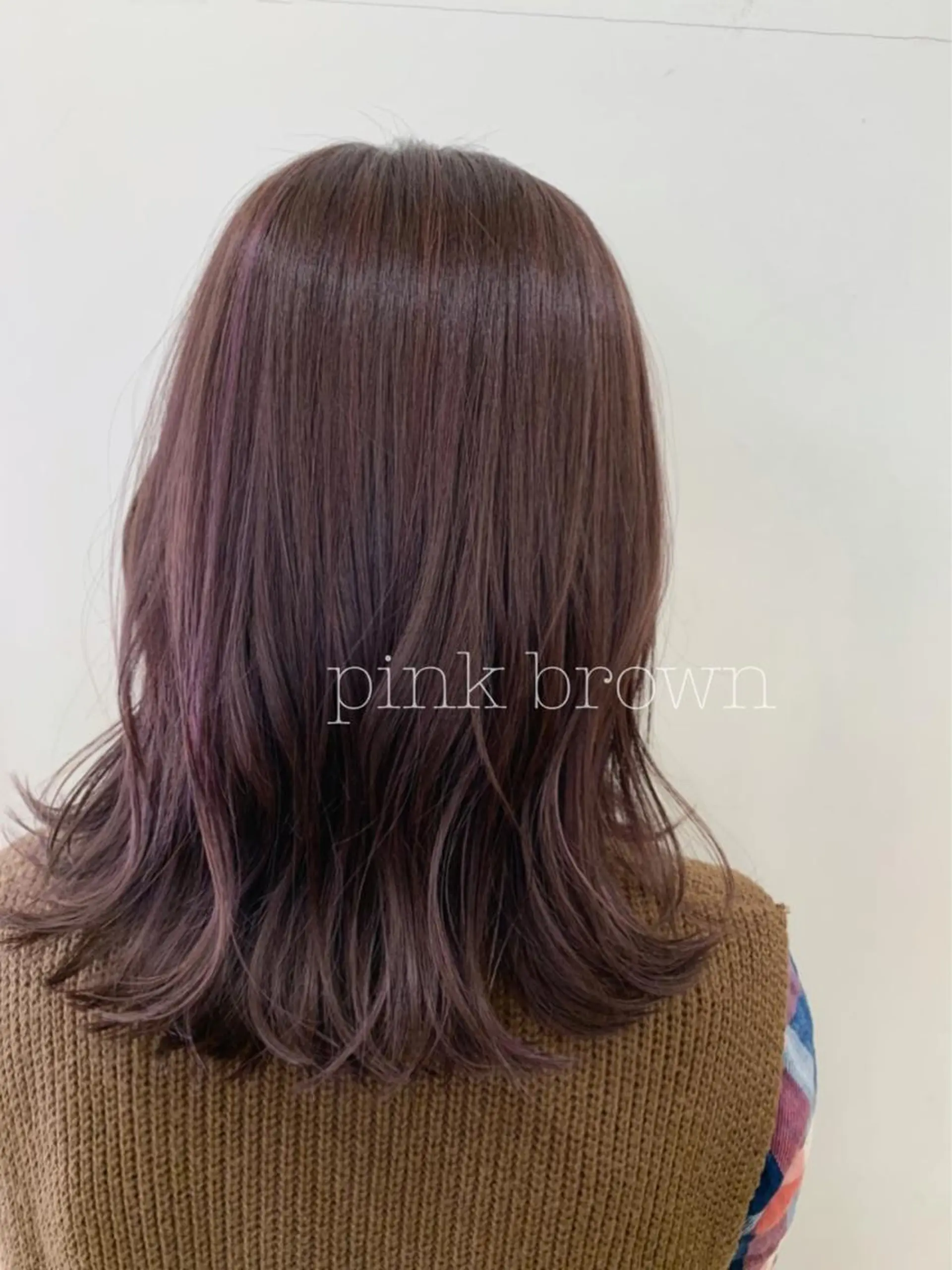 ミディアム カラー ヘアカラー トリートメント ぱつっとボブ/ 小野あかねのヘアスタイル