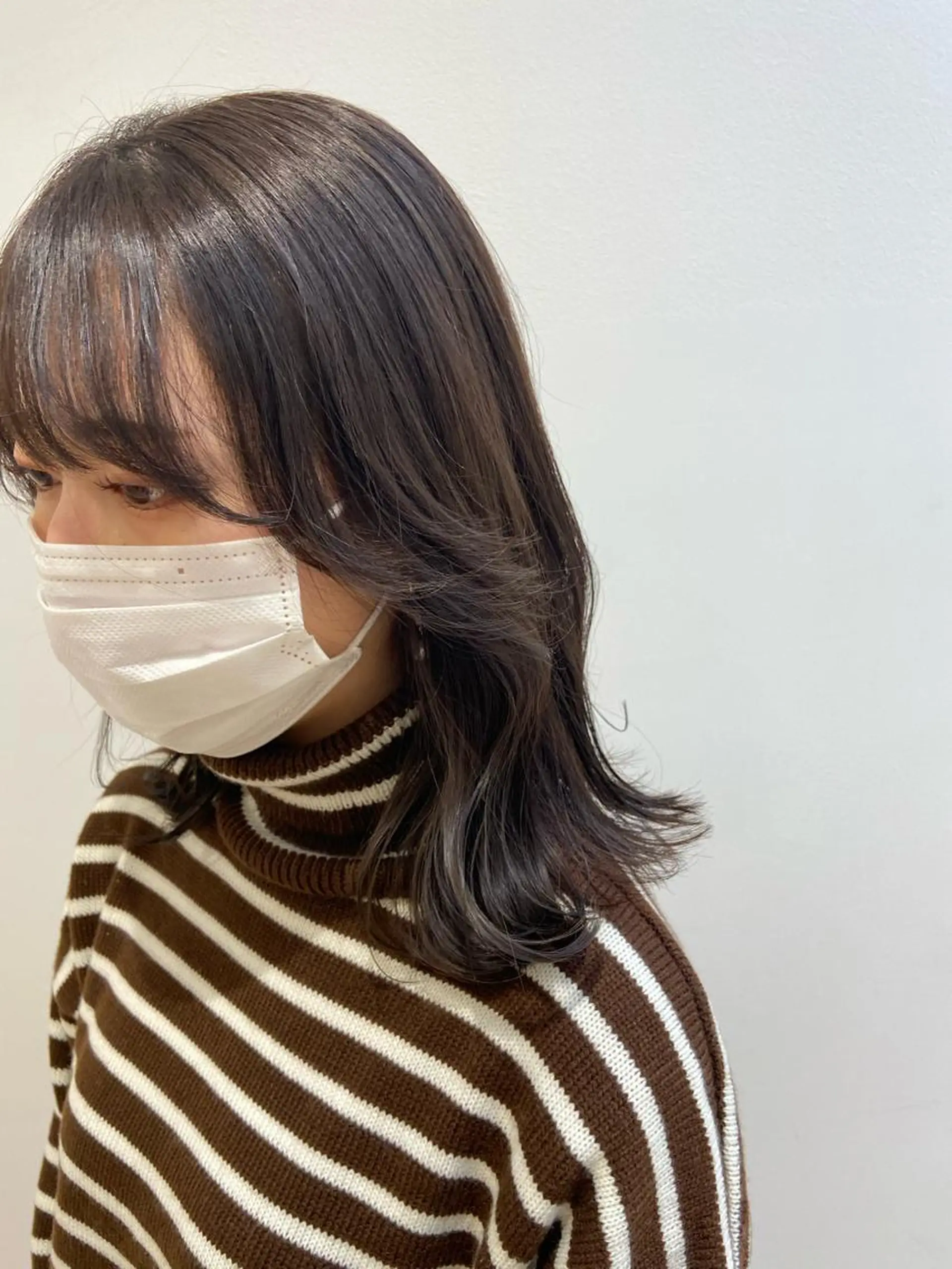 セミロング カラー くびれヘア カット ヘアカラー トリートメント 韓国風愛されヘア 🇰🇷RITO🎀のヘアスタイル