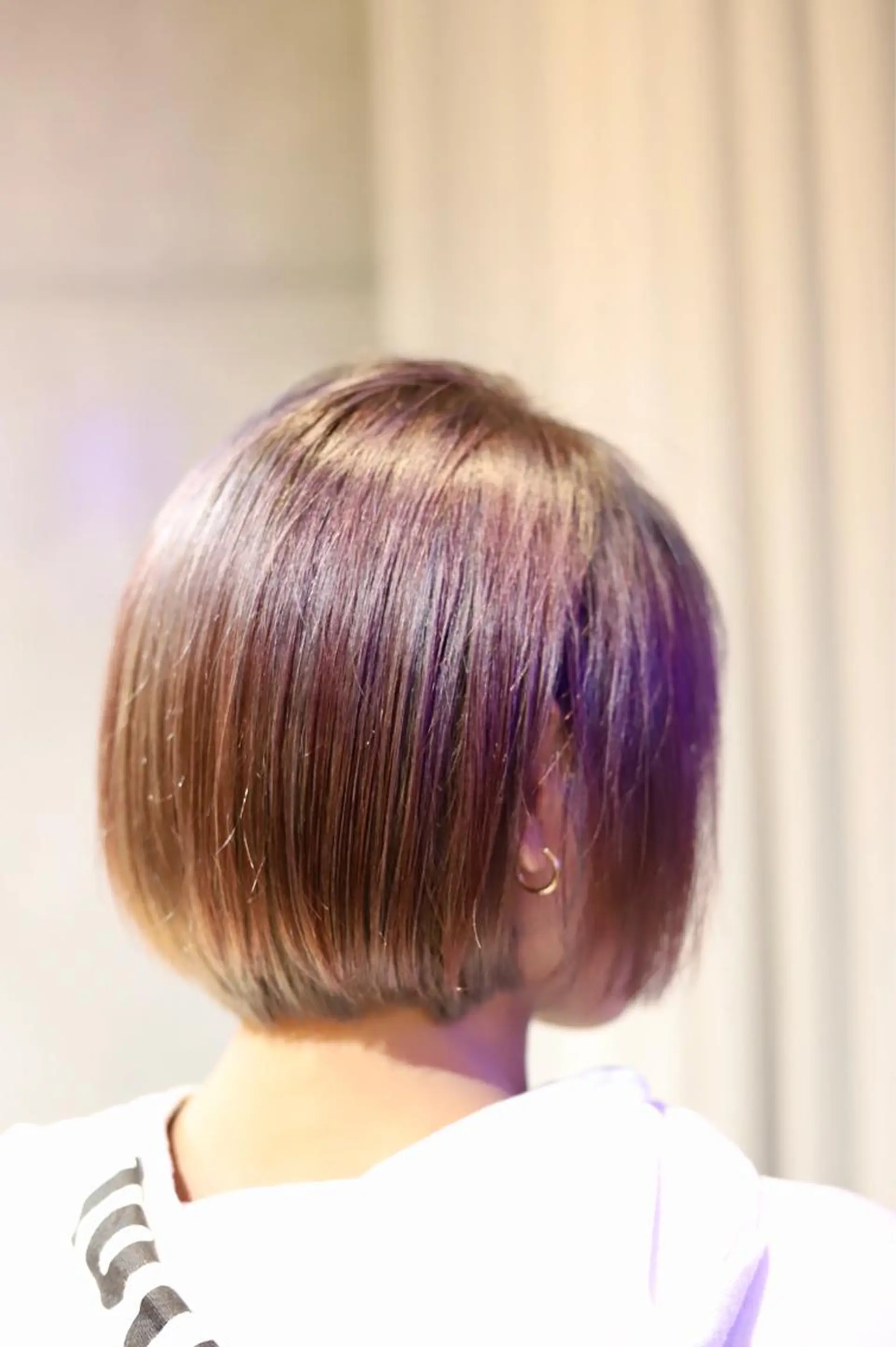 ショート カラー アッシュ ピンクカラー パープルカラー アドミラルYoshi oのヘアスタイル