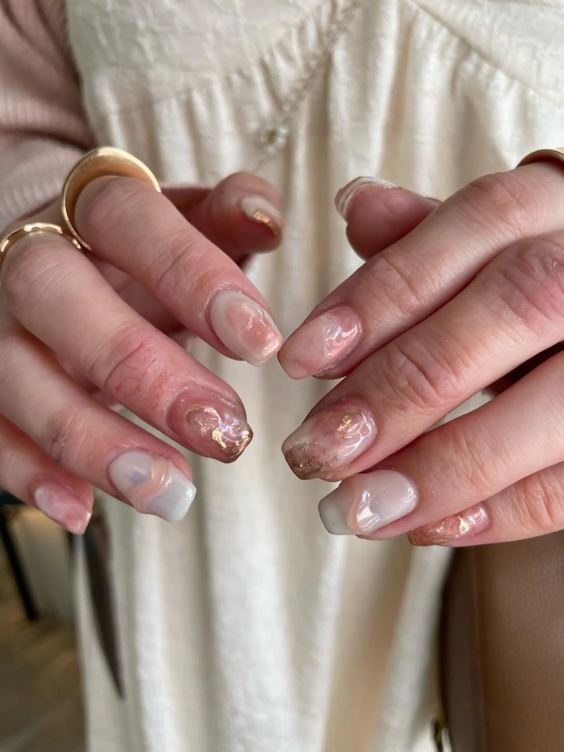 ネイル ハンドネイル 【淡色color/ nail】maikoのネイルデザイン