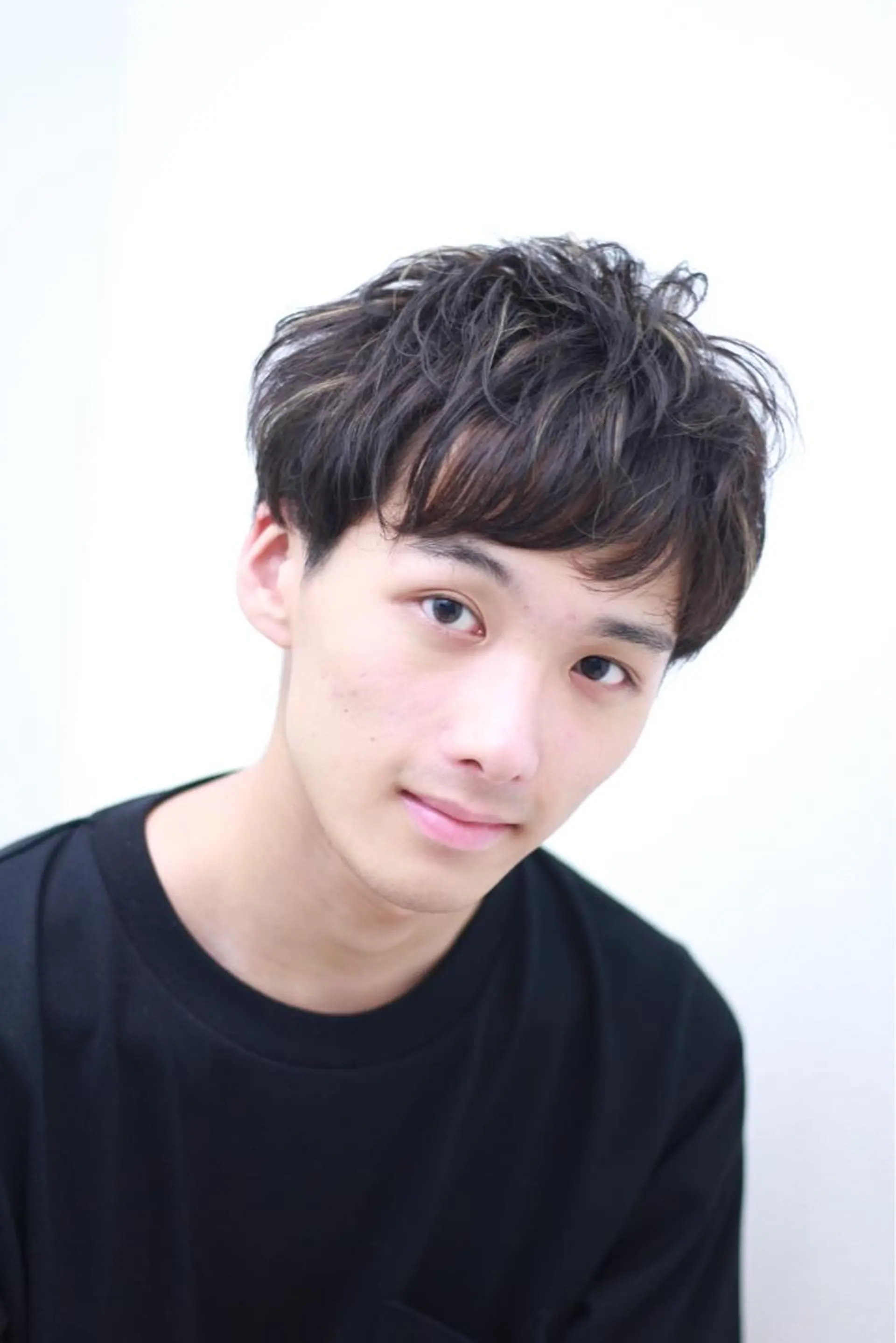 ショート カラー メンズ メンズメッシュ メッシュ 森 海のヘアスタイル