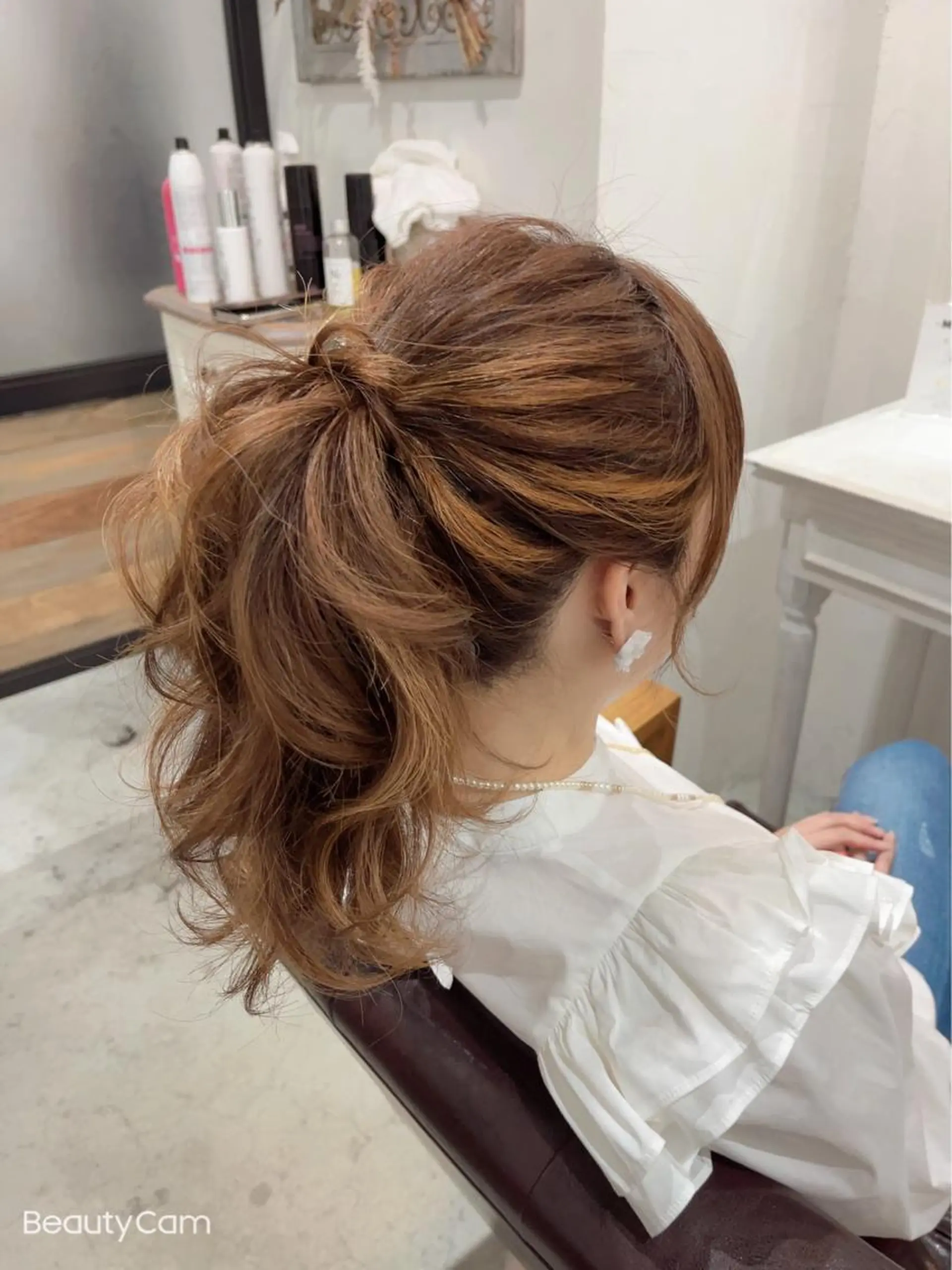 ヘアアレンジ ポニーテール ヘアセット LITTLE _KATOのヘアスタイル