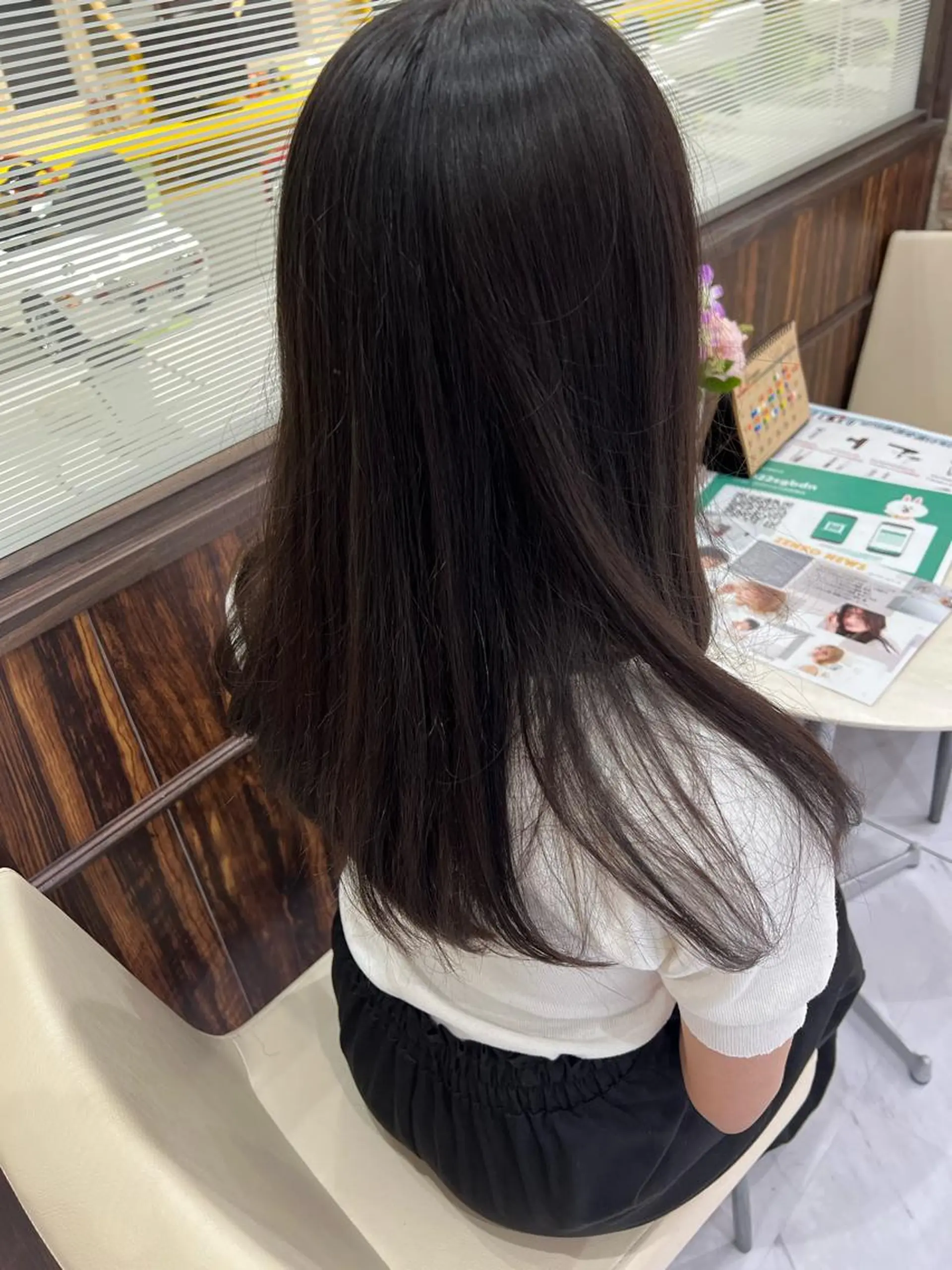 ロング 縮毛矯正 トリートメント あんどう ゆうかのヘアスタイル