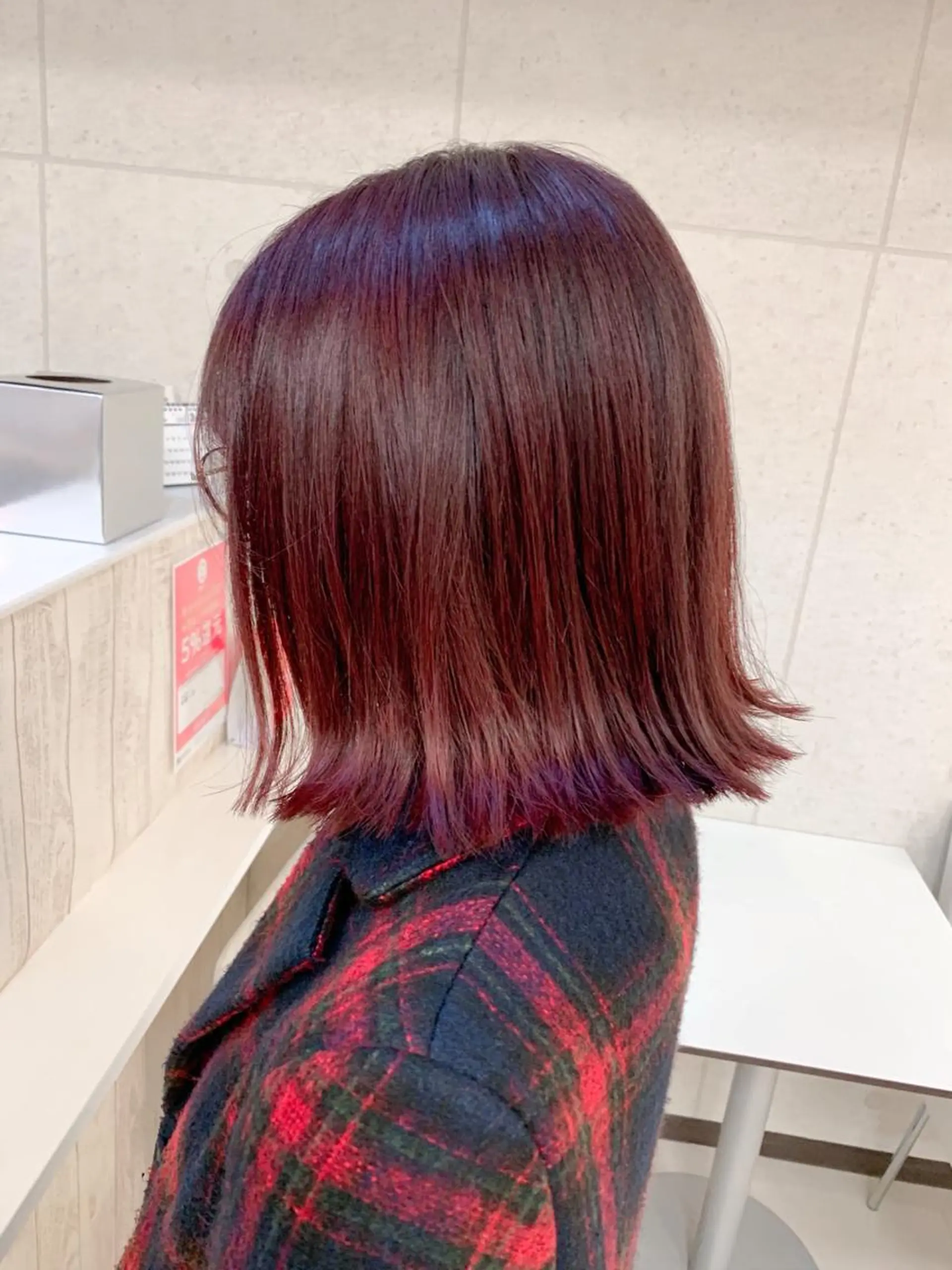 ミディアム カラー レッドカラー カット ヘアカラー トリートメント お悩み解決✨ ASAMIのヘアスタイル