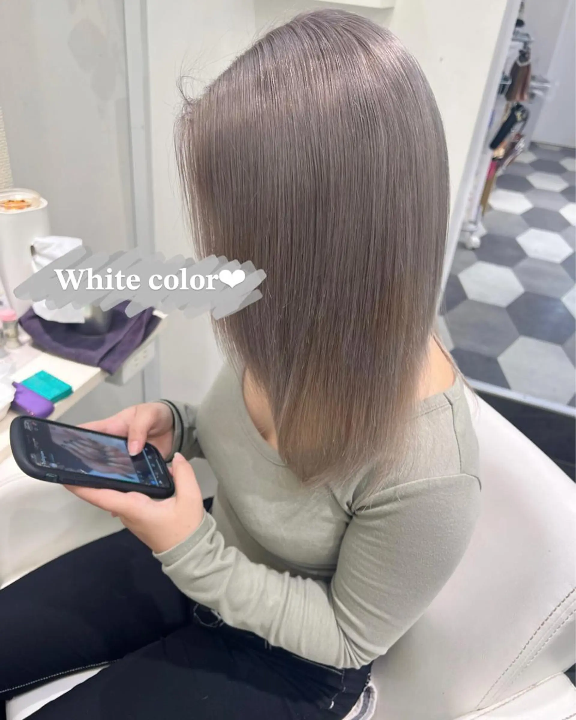 ミディアム カラー ブリーチ Lapis 池袋店所属・MASHIRO 🩵Lapis池袋店のヘアスタイル