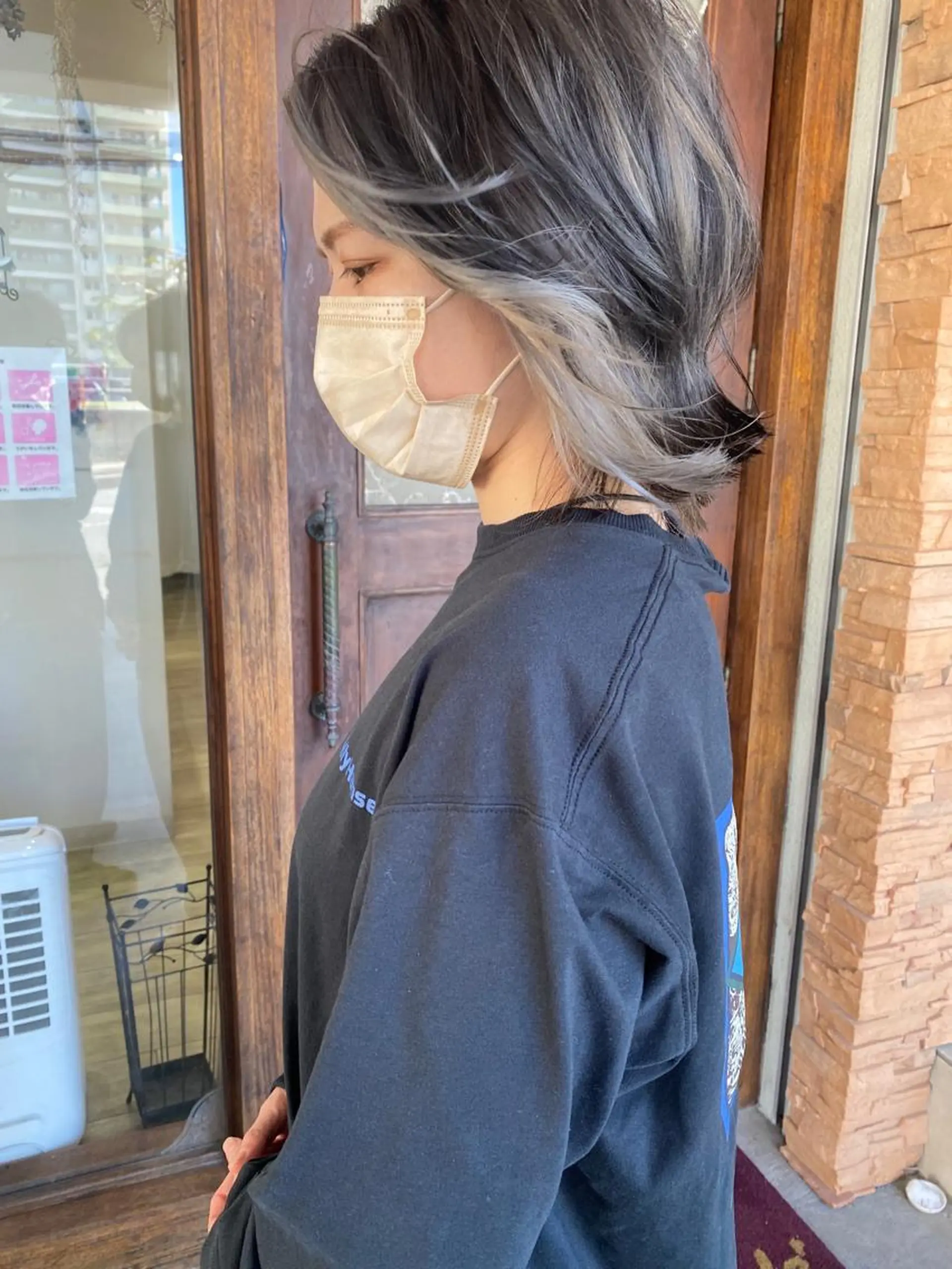 ミディアム カラー ハイライトカラー ハイライト ヘアカラー grand juteのヘアスタイル
