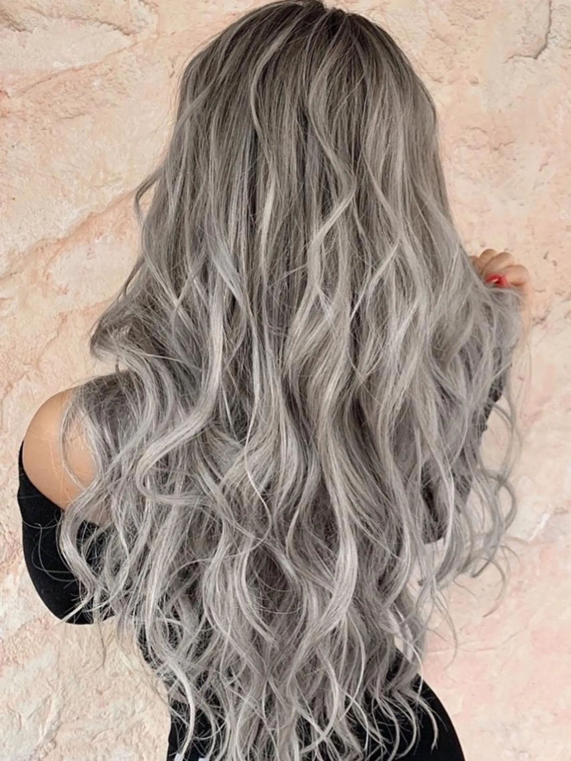 ロング カラー ヘアアレンジ レミーエクステ大阪 Device梅田のヘアスタイル