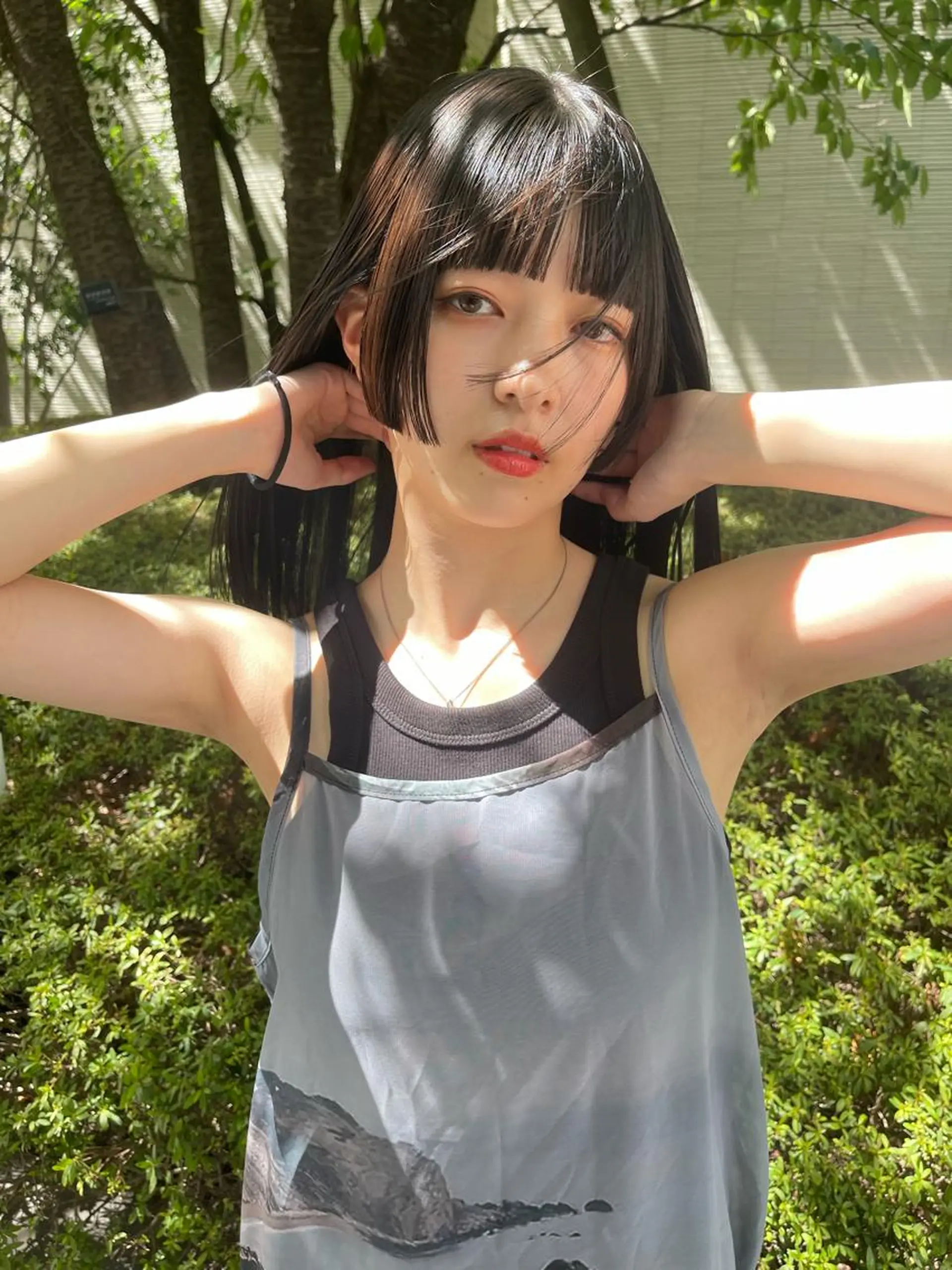 セミロング カラー ワキウチコウスケ 福岡天神美容室のヘアスタイル