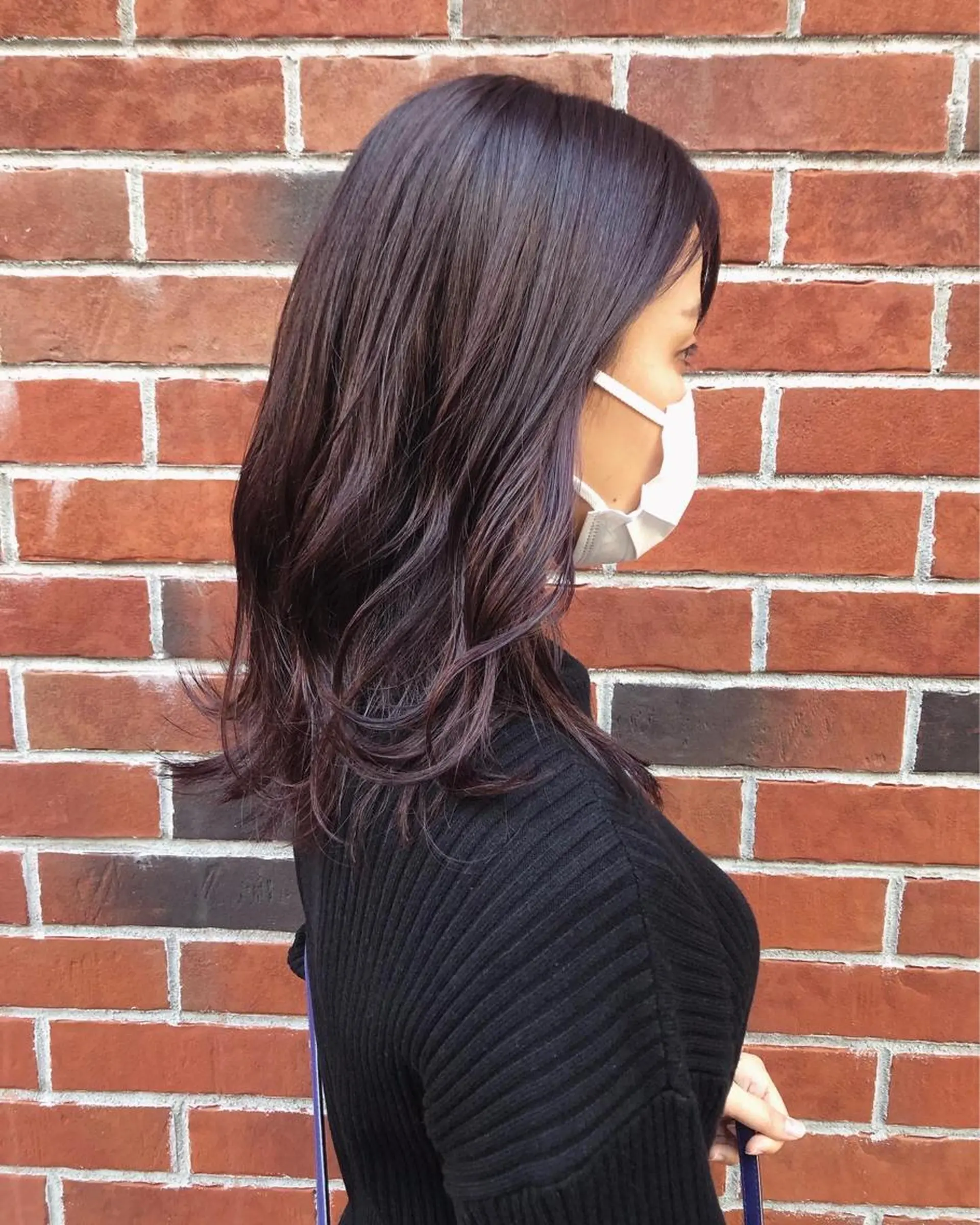 セミロング カラー ヘアアレンジ ラベンダーカラー カット ヘアカラー トリートメント 酸性縮毛矯正🧴韓国 レイヤー/髪質改善のヘアスタイル