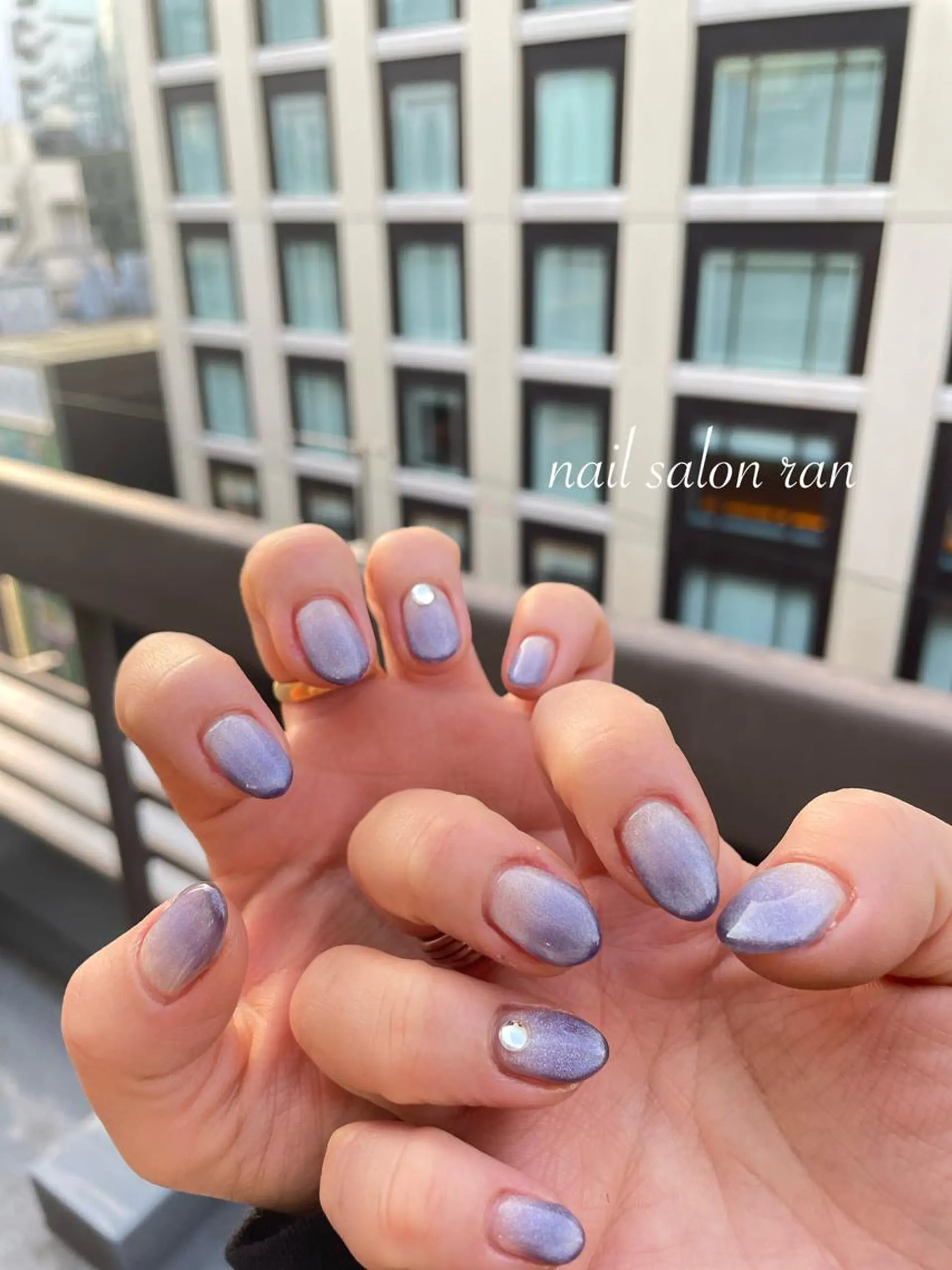 ネイル マグネットネイル nailsalon ranのネイルデザイン