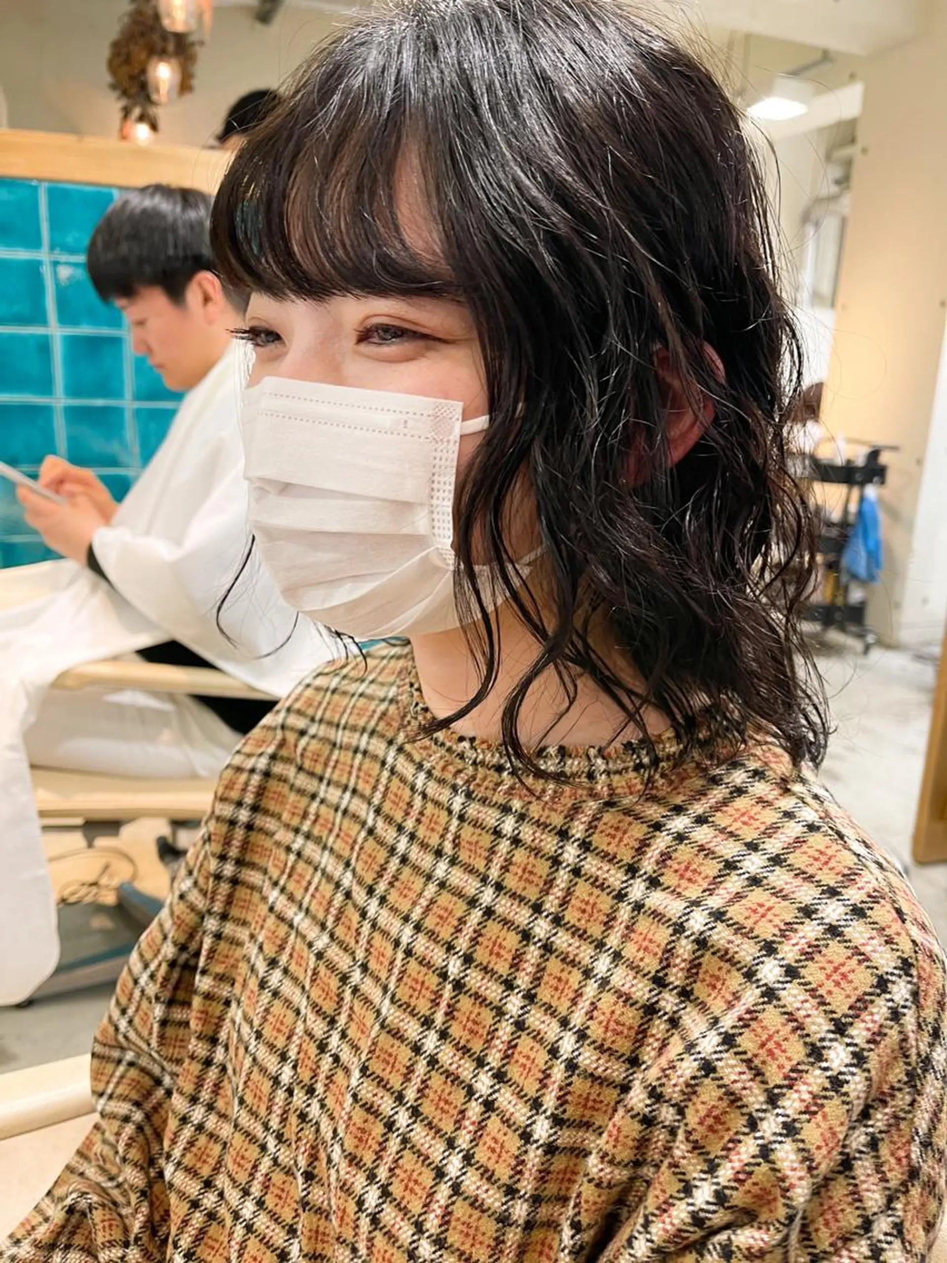 ミディアム パーマ クロエ新宿所属・❏アンニュイパーマ 川原畑 拓也❏のヘアスタイル