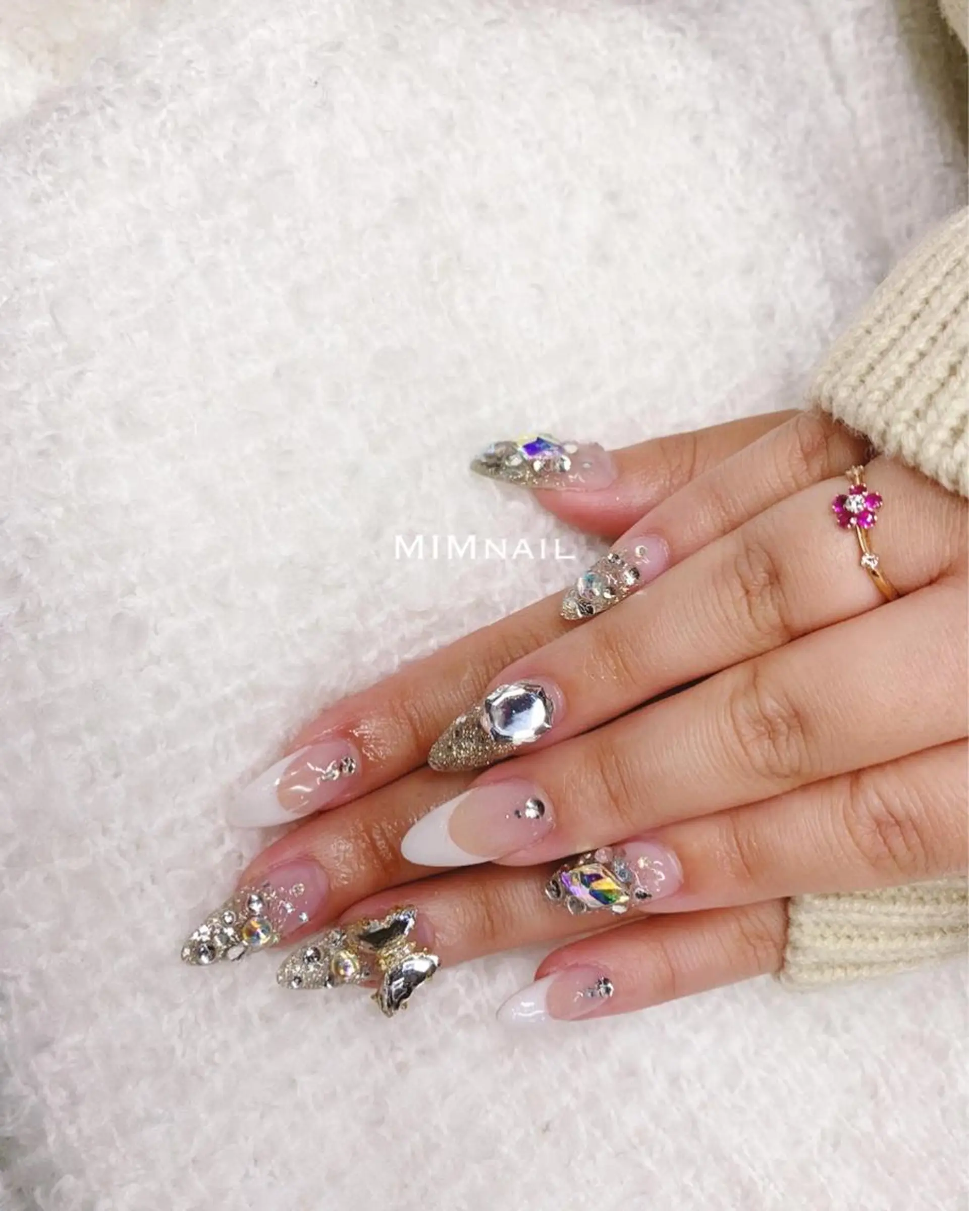 ネイル フレンチネイル グラデーション スカルプネイル *･*MIMnail *･゜ﾟ･*:･*のネイルデザイン