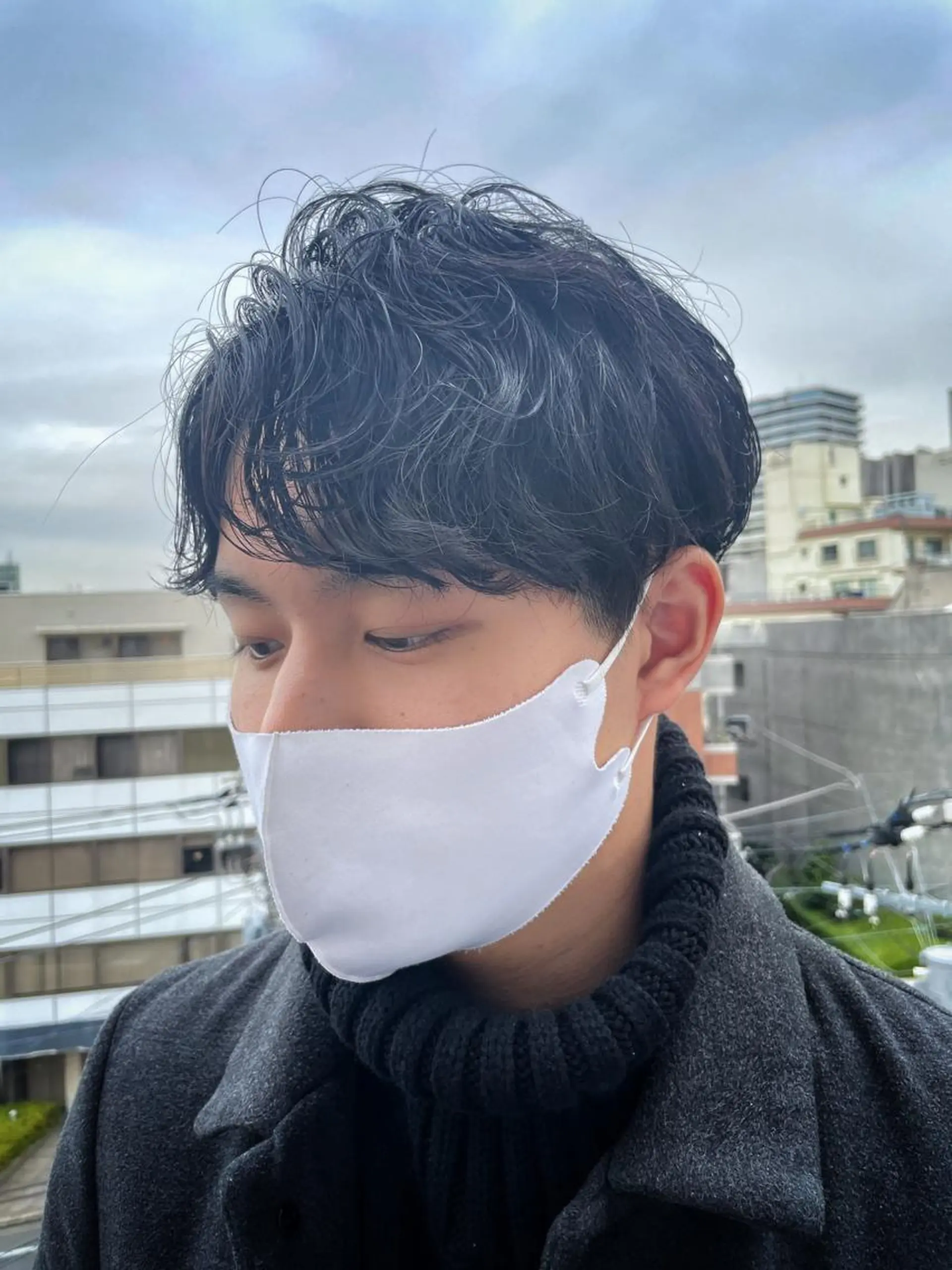 ミディアム カラー パーマ メンズ アイブロウ カット 縮毛矯正 トリートメント ヘアセット メンズNO.1口コミ 高評価🟡三澤拓海✅のヘアスタイル