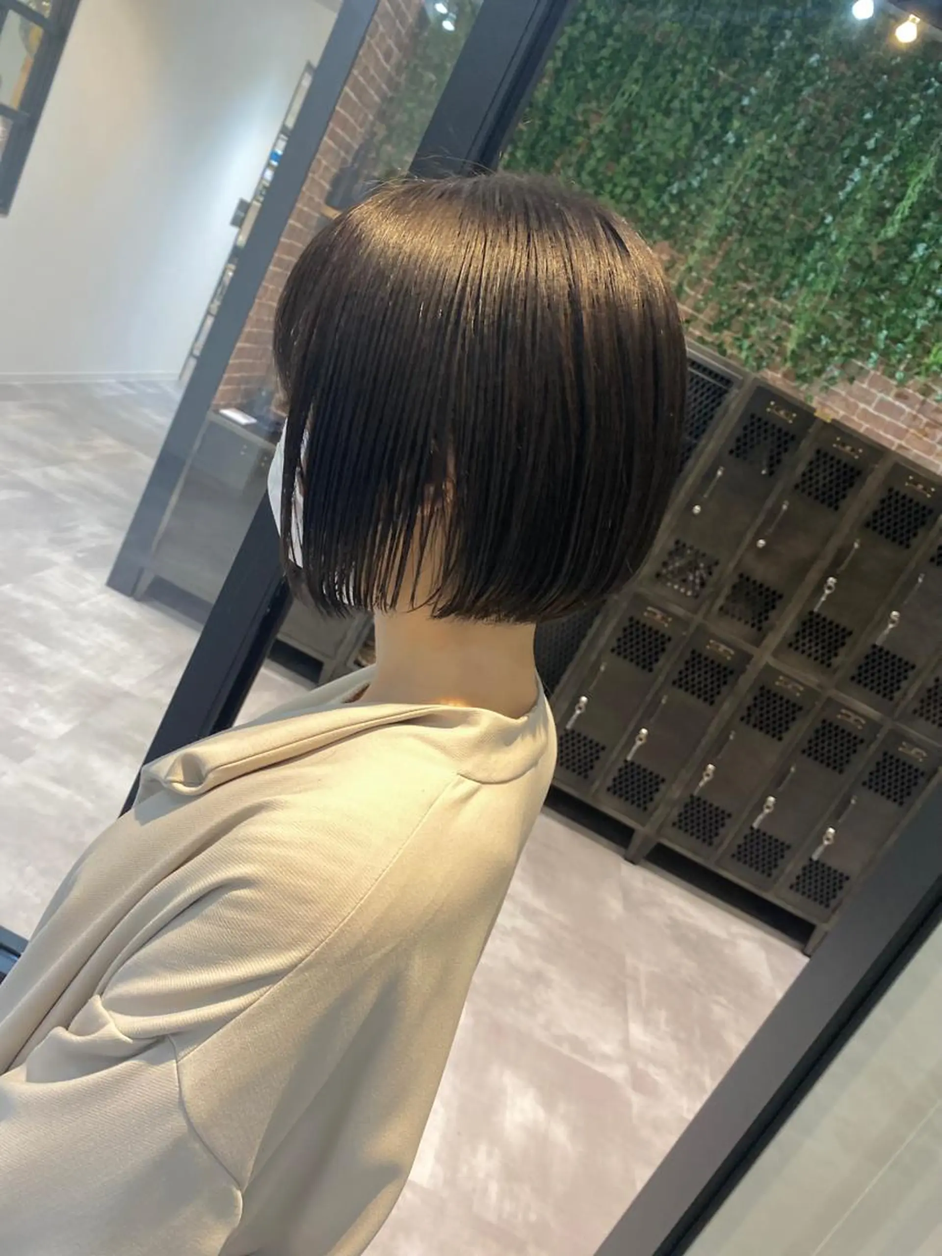 ショート ボブ カット トリートメント しおり/パーマ/ newi町田のヘアスタイル