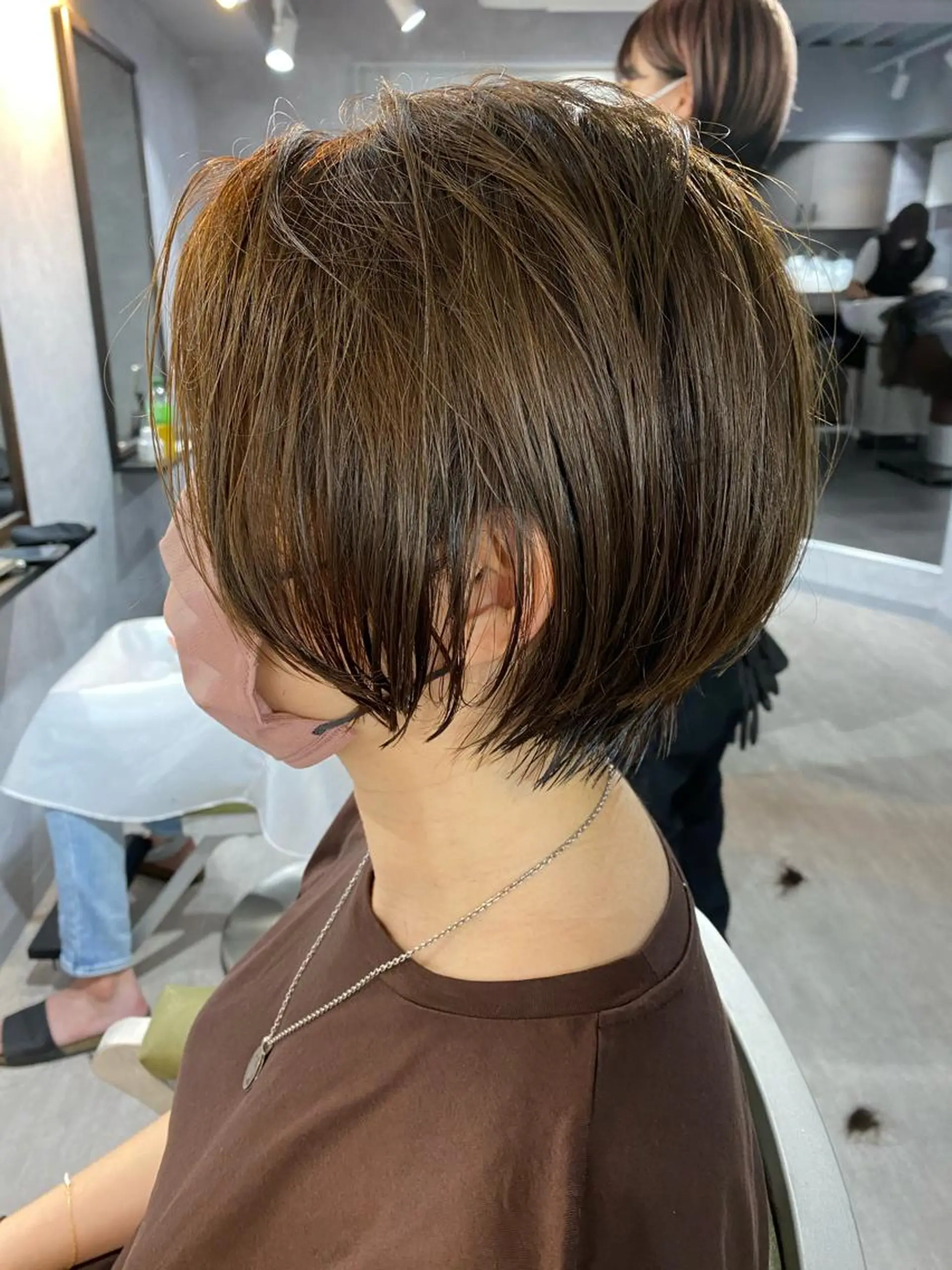 ショート カラー カット ヘアカラー トリートメント 久保亮太 /大人ショートのヘアスタイル