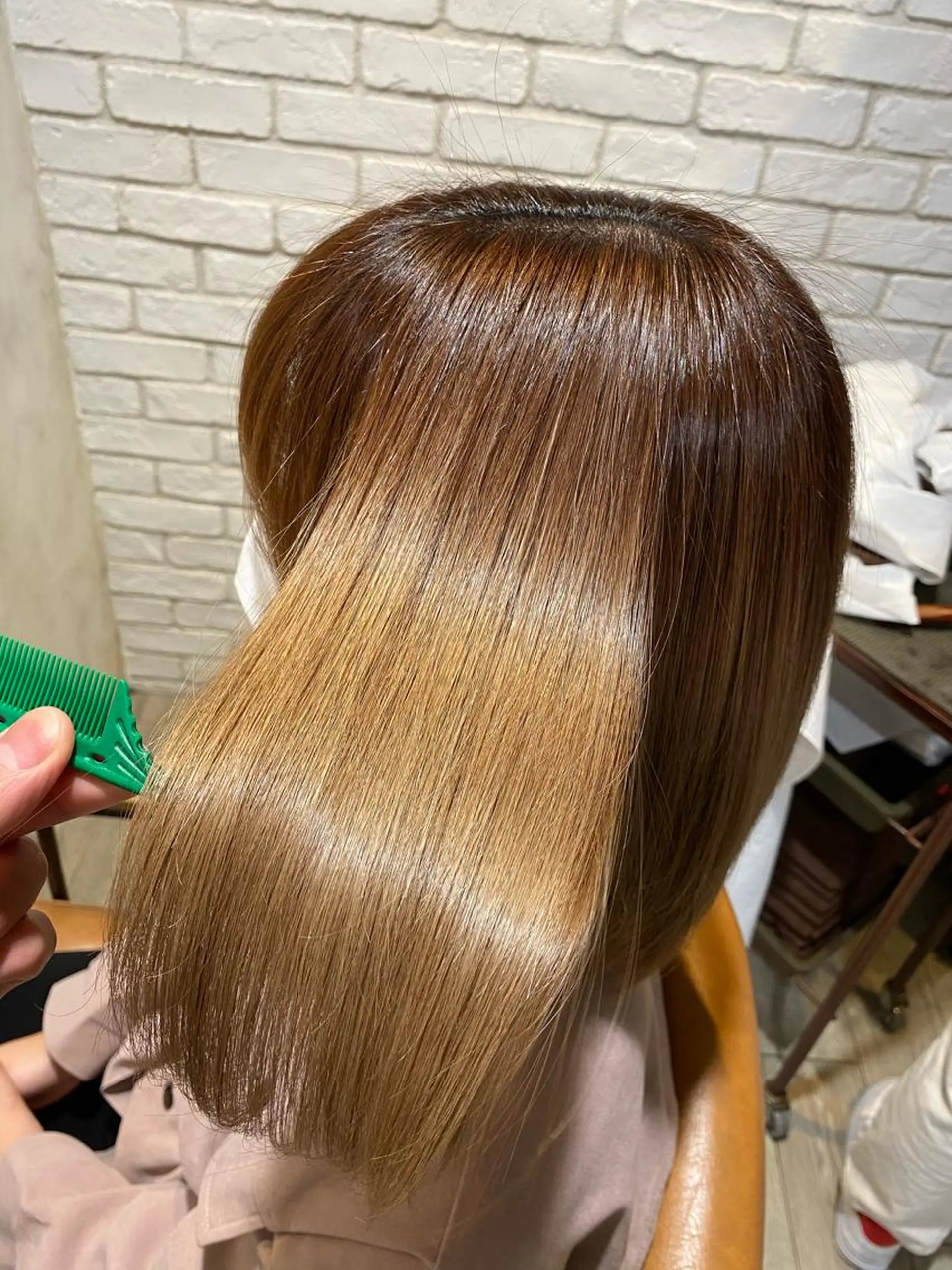 セミロング カラー パーマ メンズ 安部 真輝のヘアスタイル