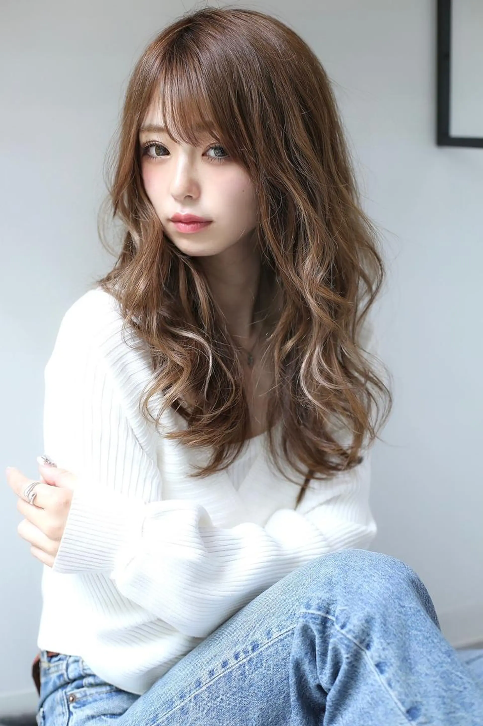 ロング ヘアアレンジ カラー 💎lino _by _ACNE💎 🧸のヘアスタイル