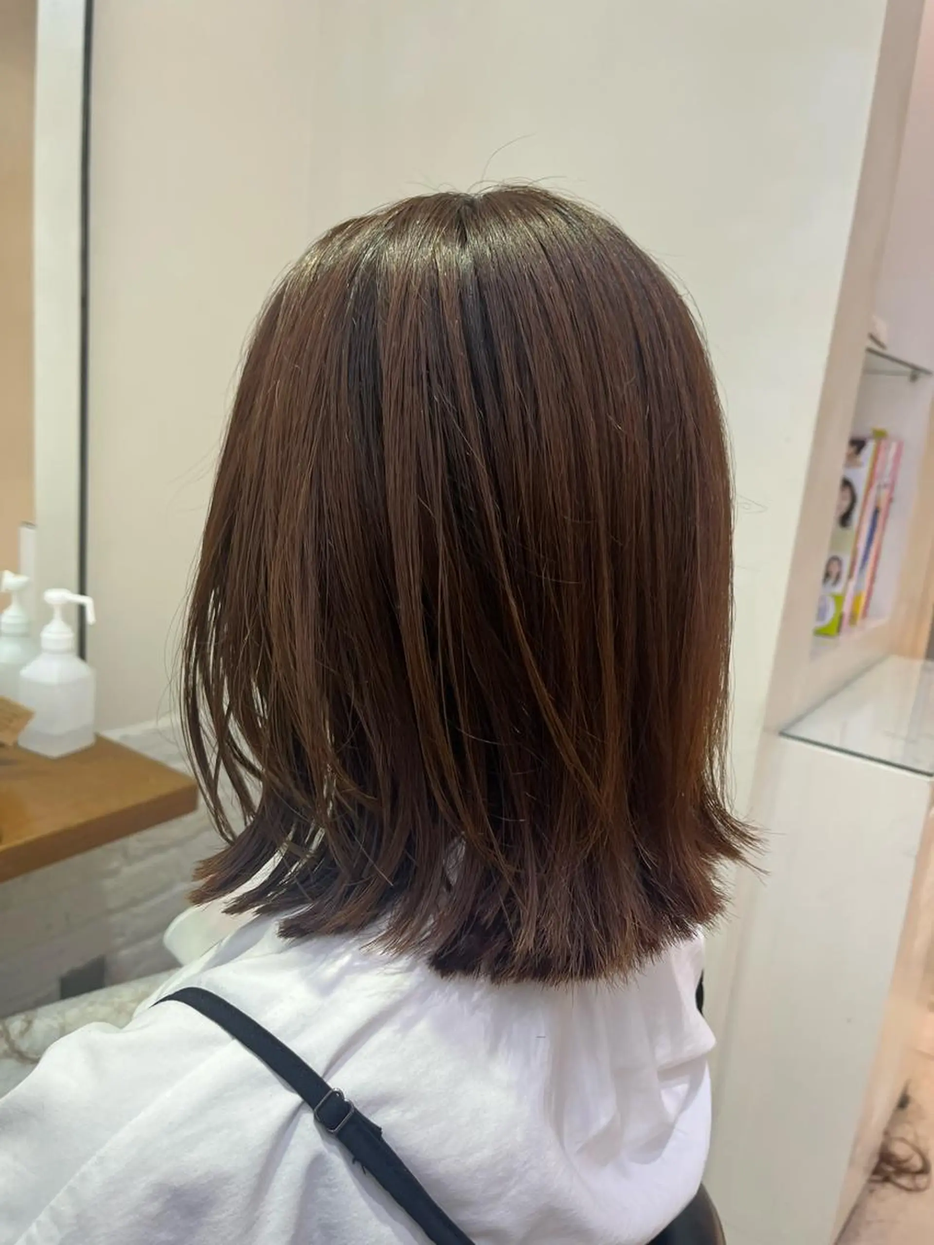 ミディアム カット トリートメント コテ巻き風パーマ🫧 麻尋のヘアスタイル